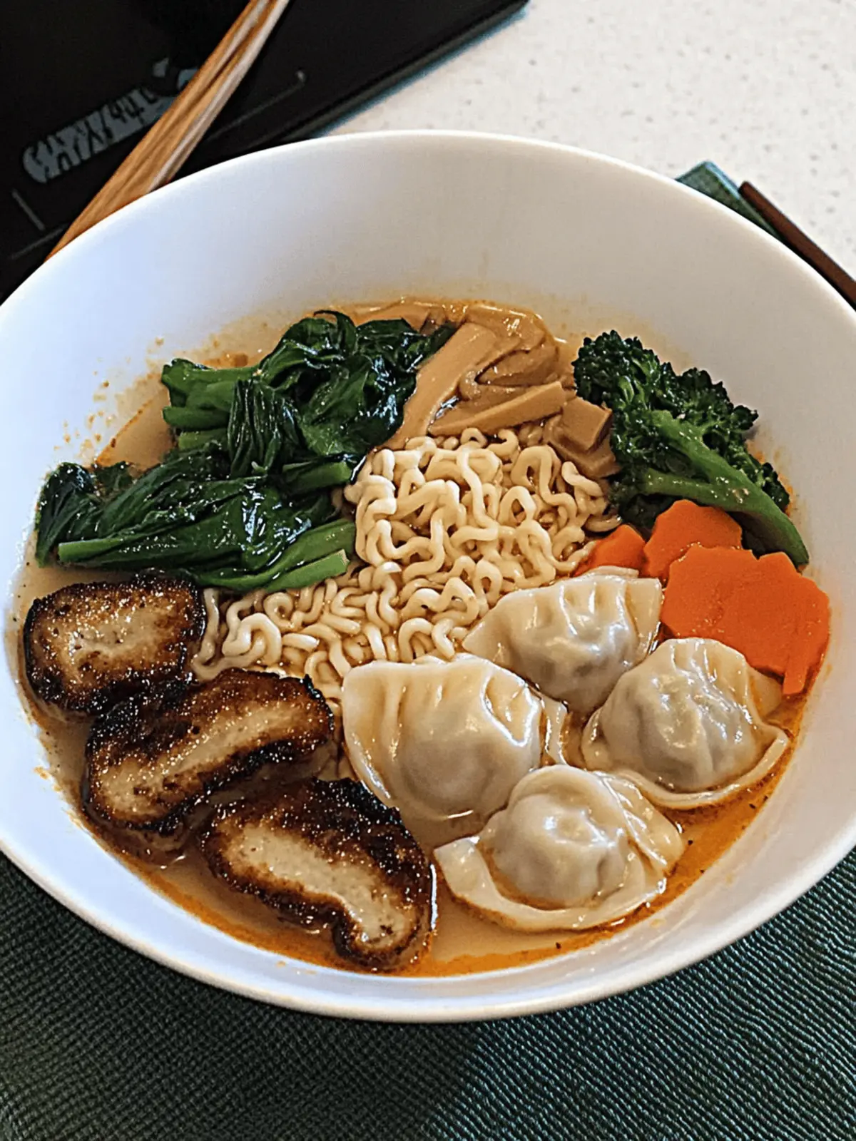 Satisfy Your Cravings with Dumpling Ramen Bowl Delight 2 Dumpling Ramen Bowl