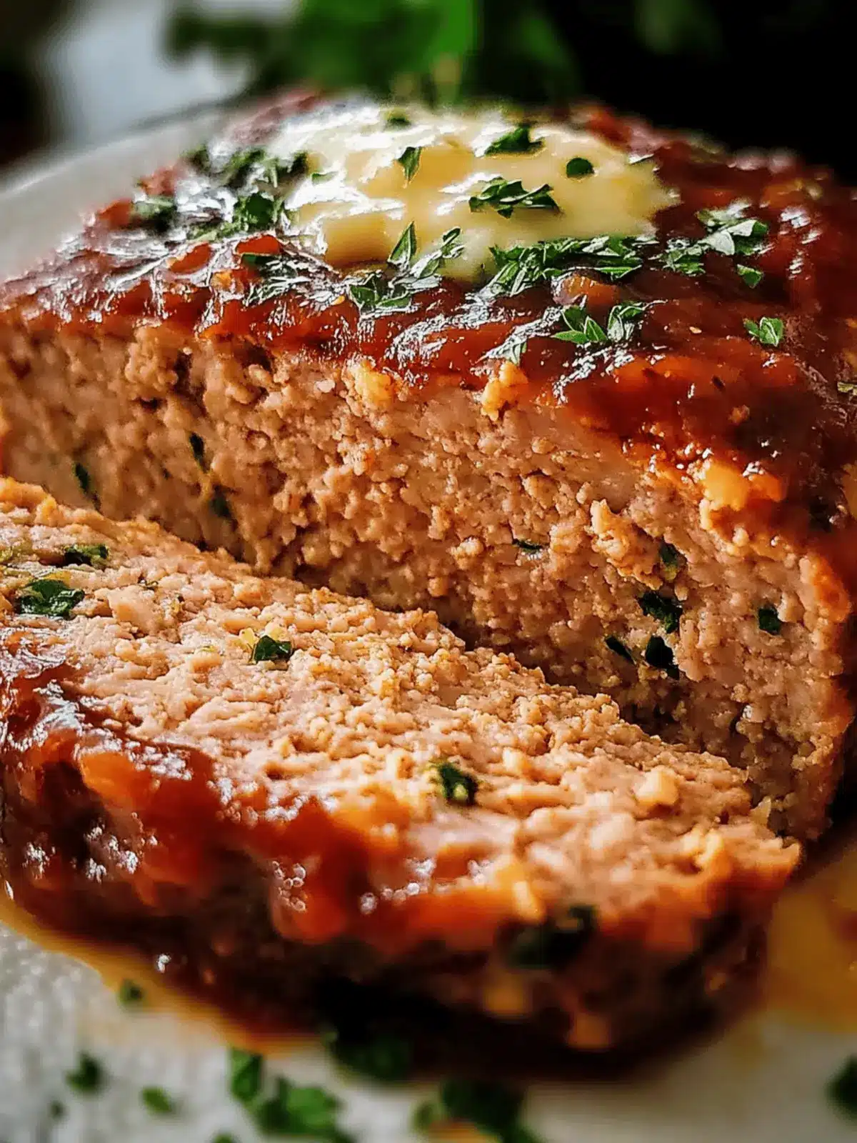 Garlic Butter Turkey Meatloaf