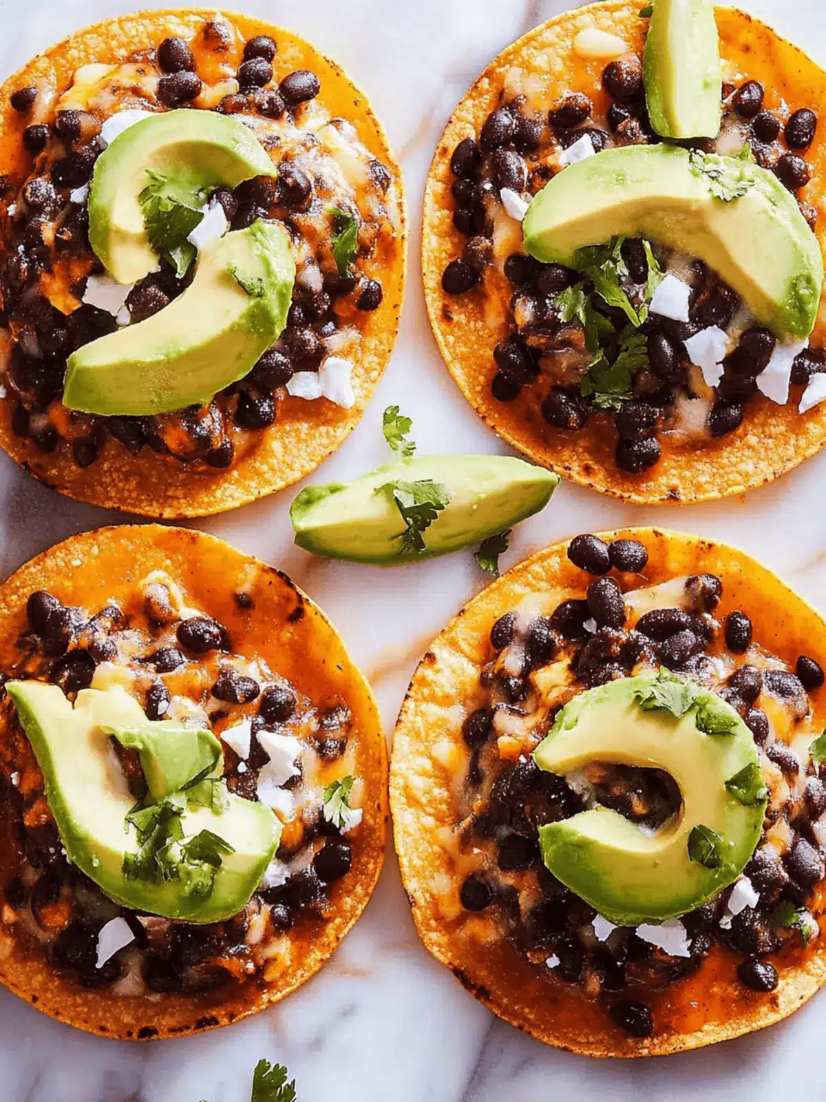 Black Bean Tostadas