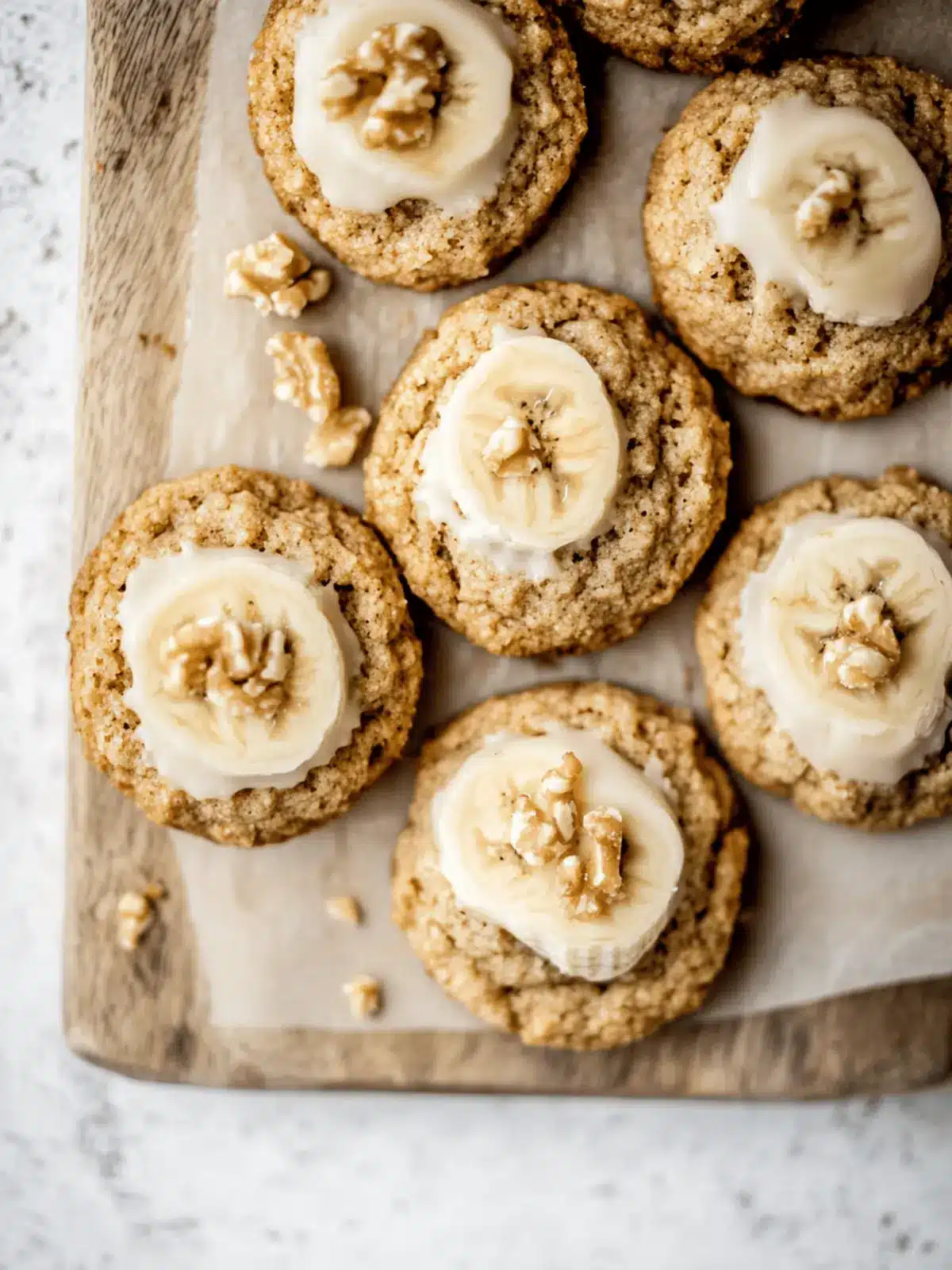 Soft Banana Bread Cookies