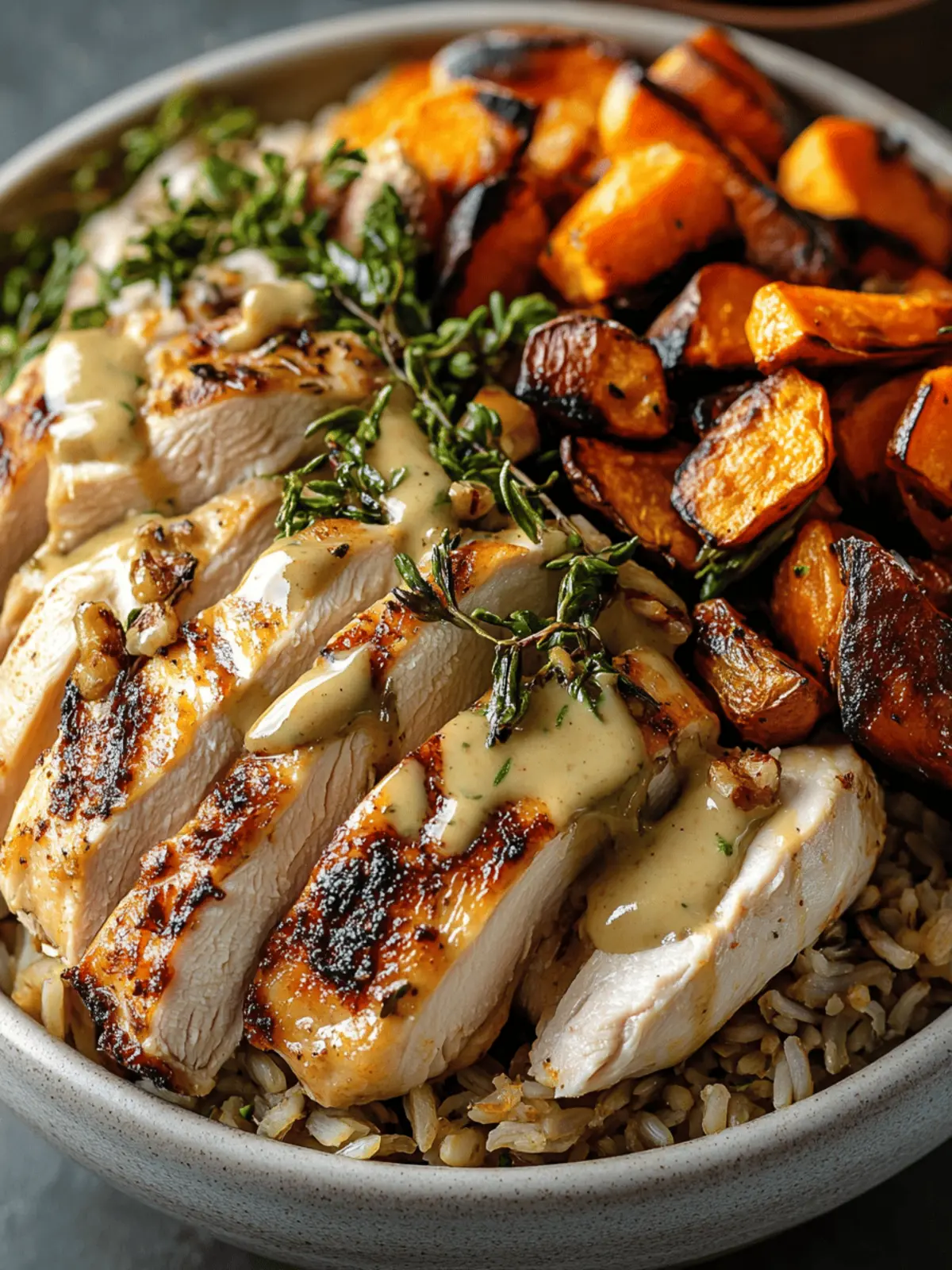 Maple Dijon Chicken & Roasted Sweet Potato Bowls You'll Love 5 Maple Dijon Chicken & Roasted Sweet Potato