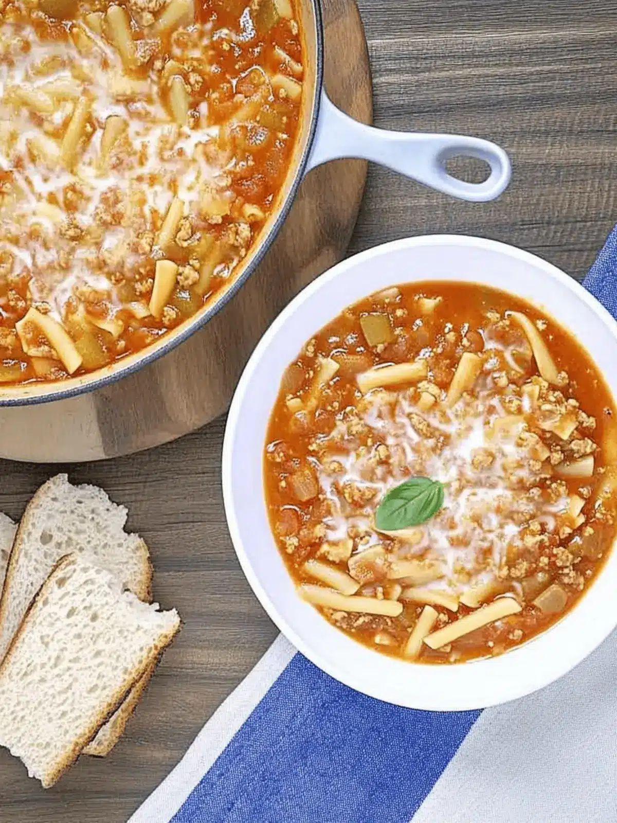 Mouthwatering Slow Cooker Lasagna Soup Ready in 30 Minutes 3 Slow Cooker Lasagna Soup