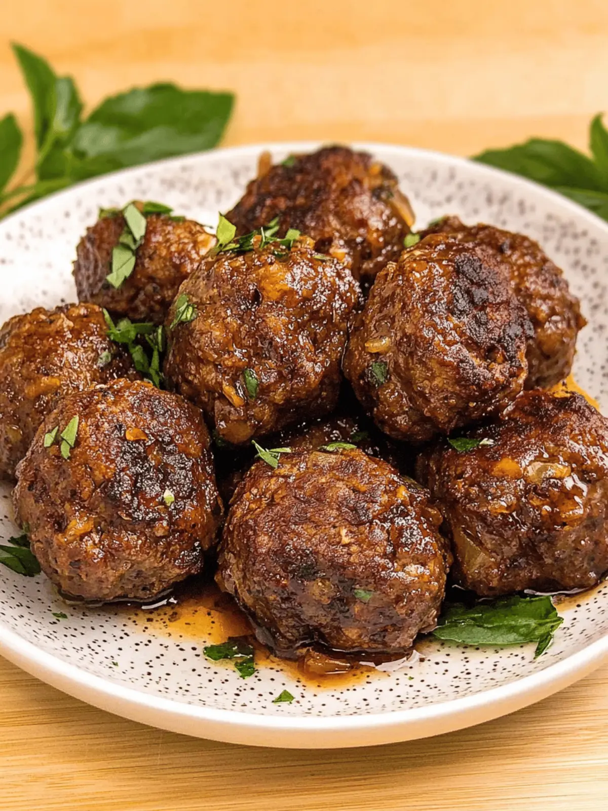 Bison Meatballs