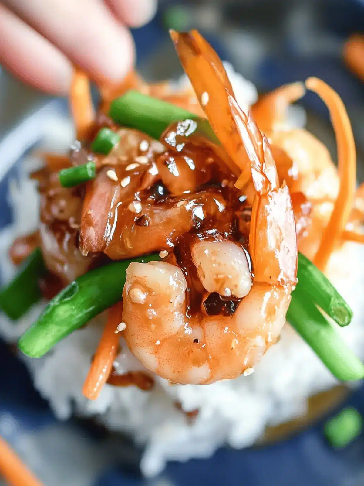 Honey Garlic Shrimp Bowls