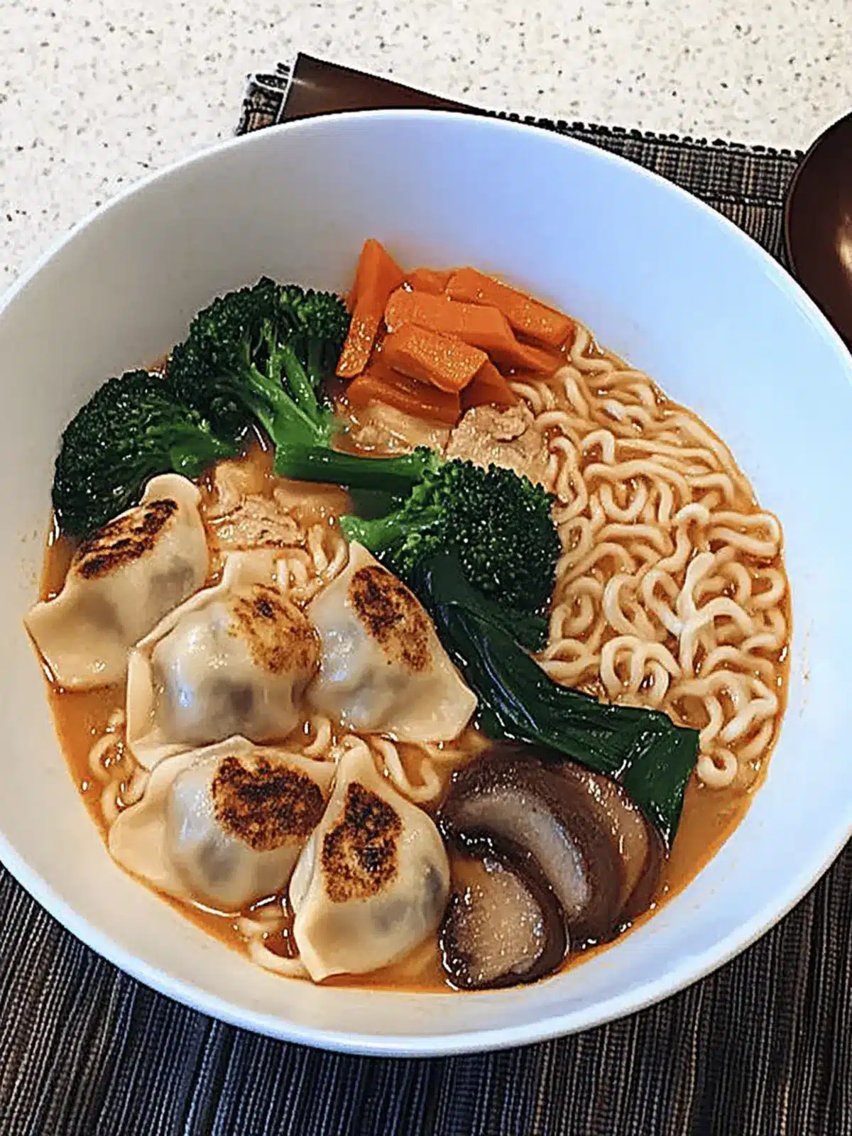 Satisfy Your Cravings with Dumpling Ramen Bowl Delight 3 Dumpling Ramen Bowl