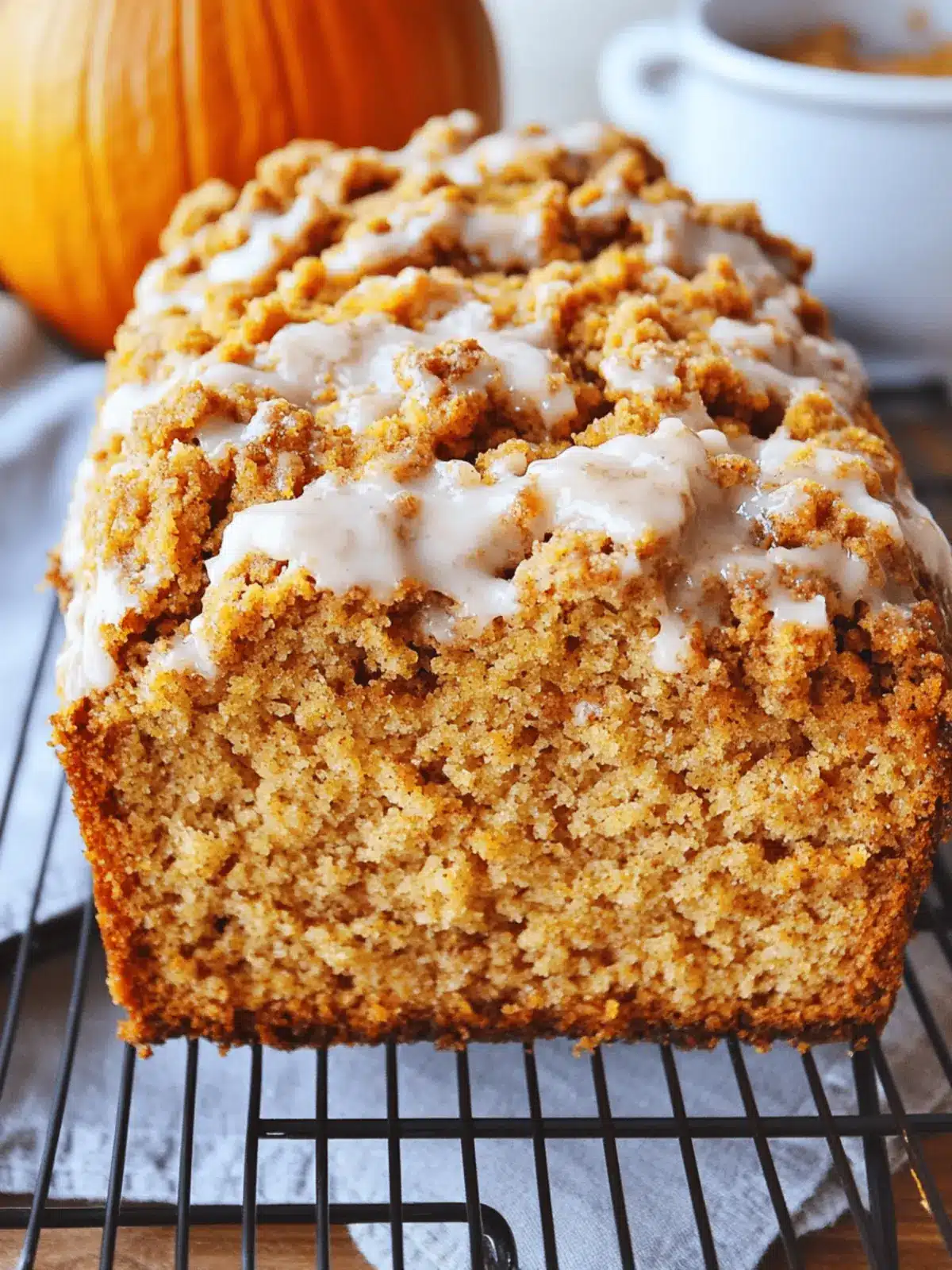 Pumpkin Streusel Bread