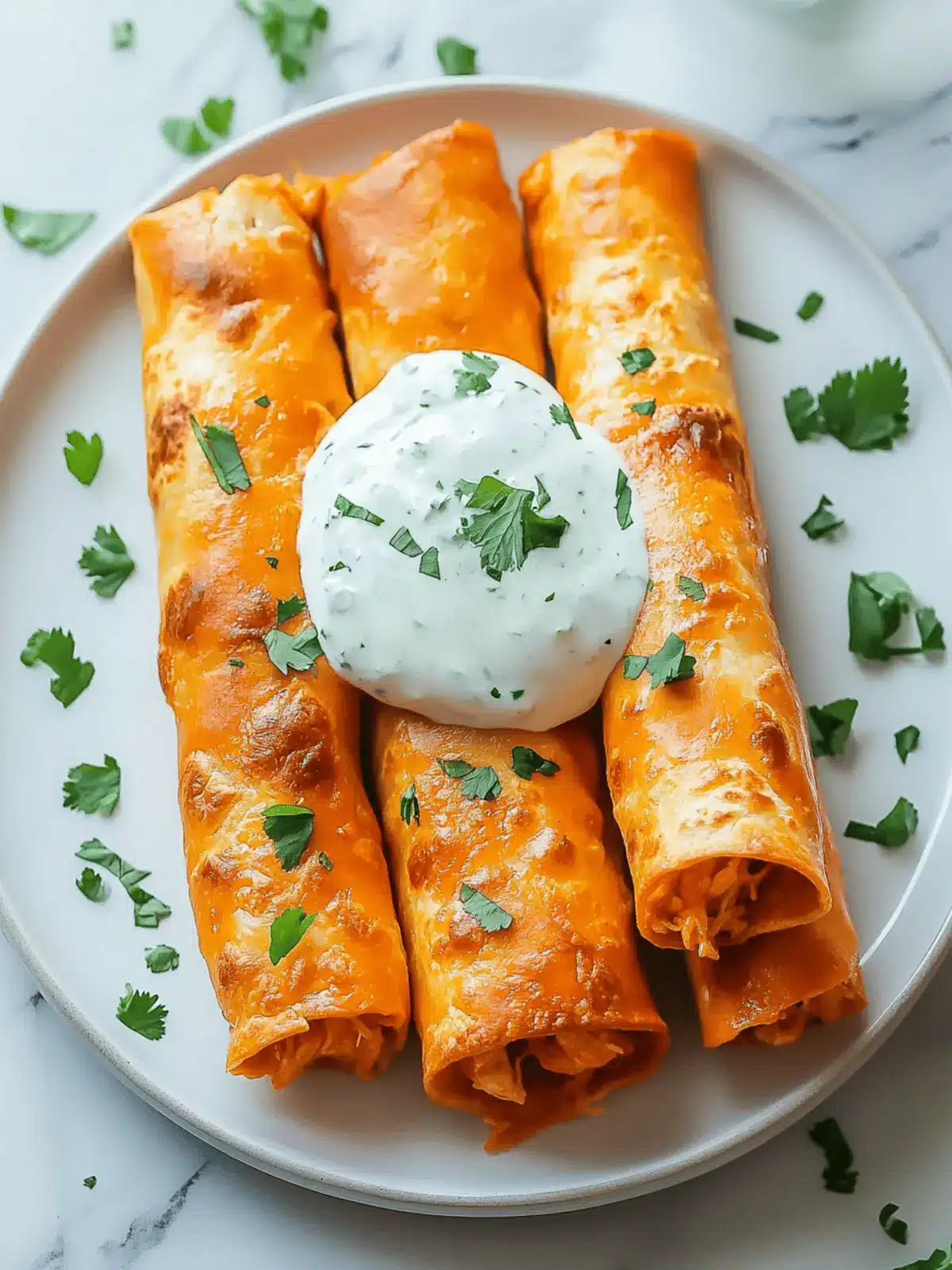 Buffalo Chicken Taquitos