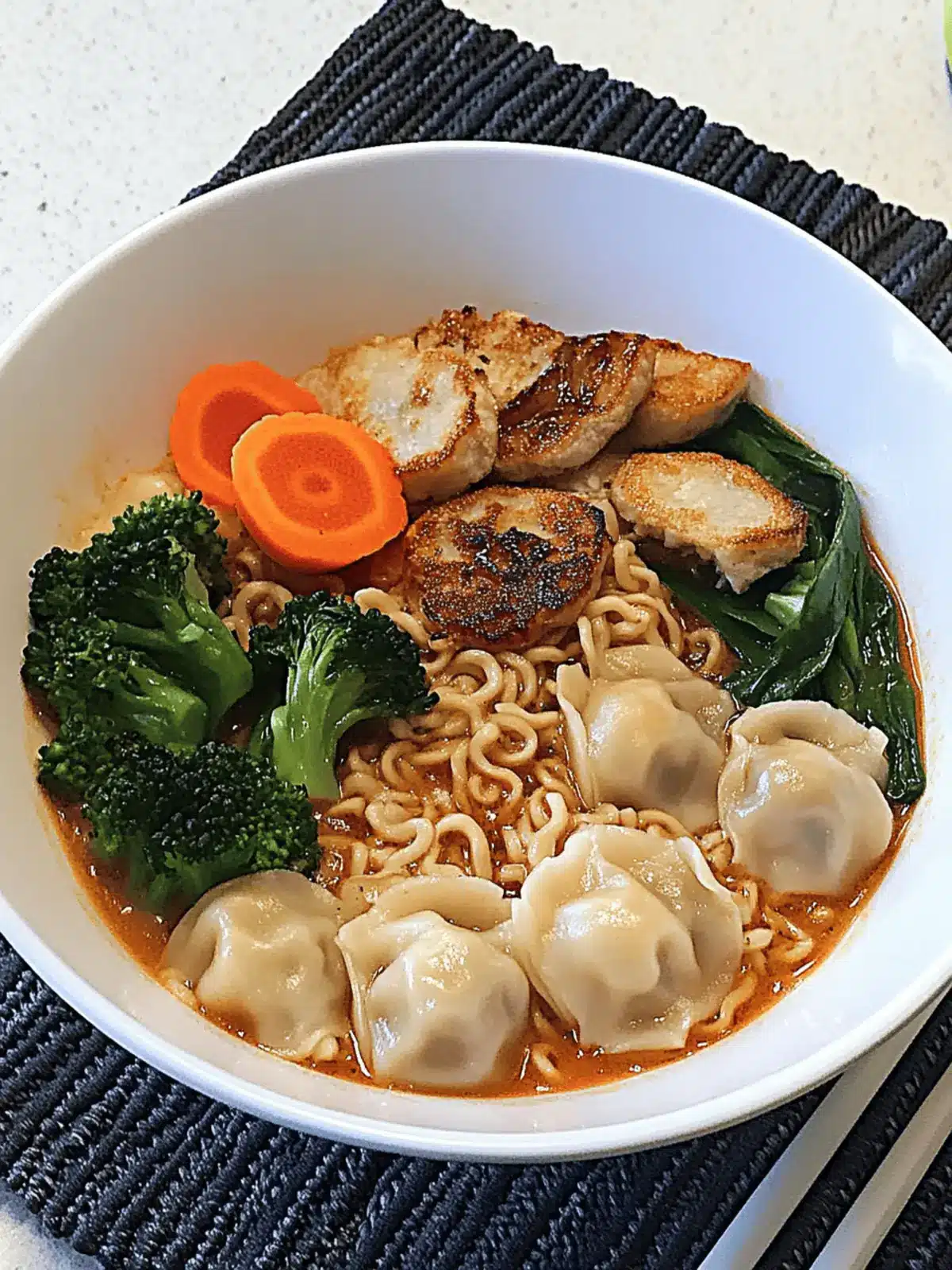 Satisfy Your Cravings with Dumpling Ramen Bowl Delight 5 Dumpling Ramen Bowl