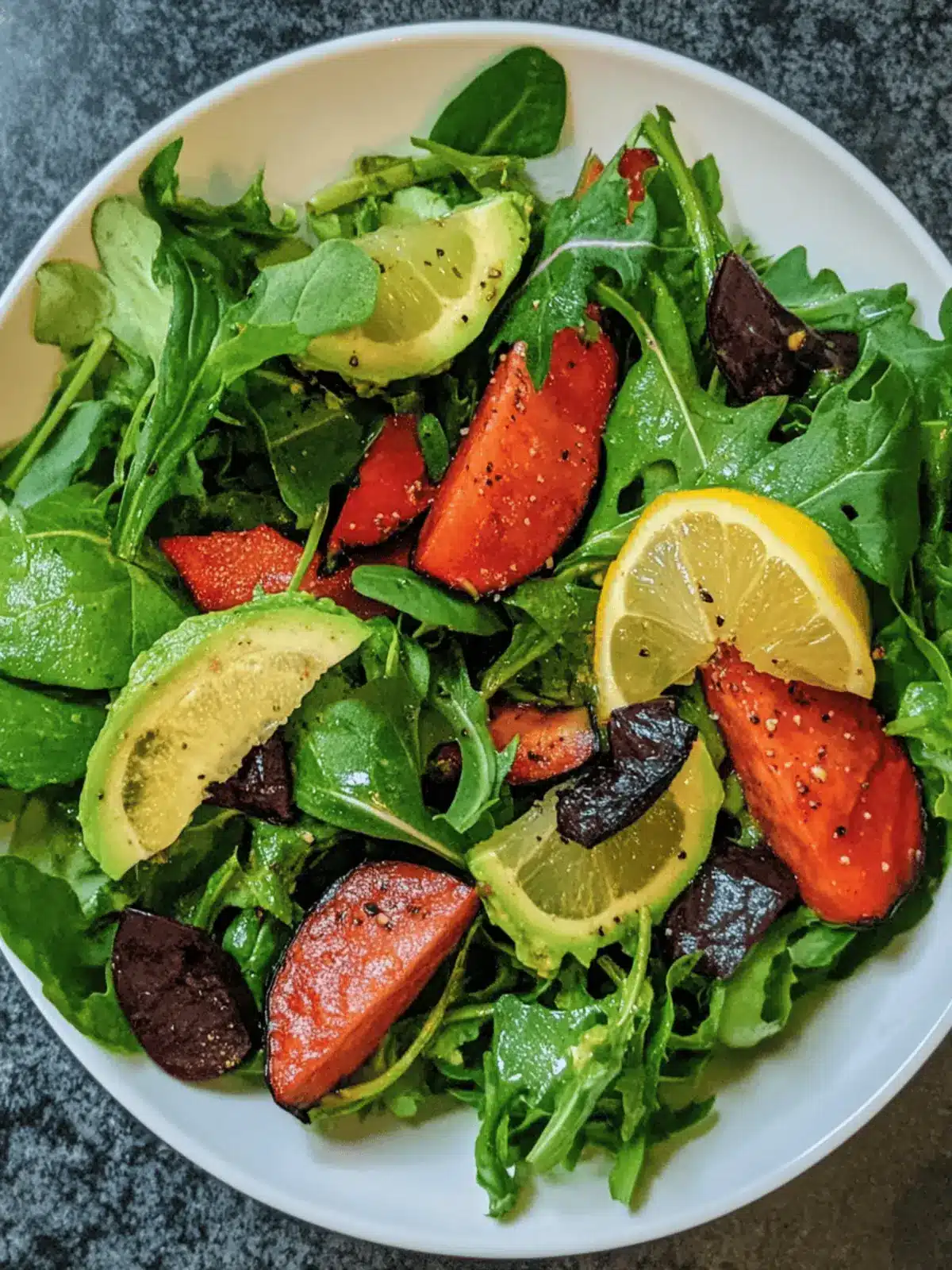 Native American wild greens salad