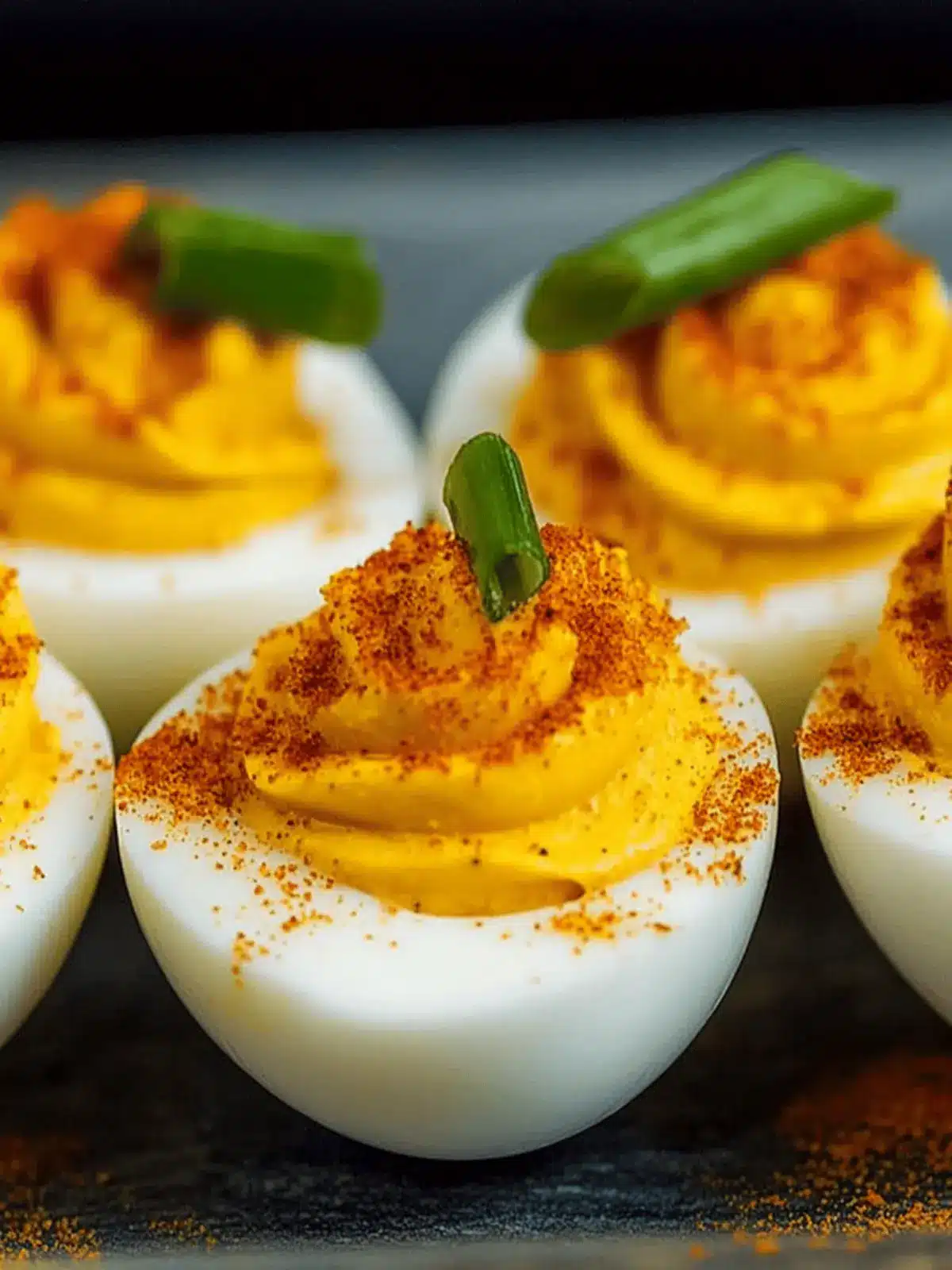 Pumpkin Deviled Eggs
