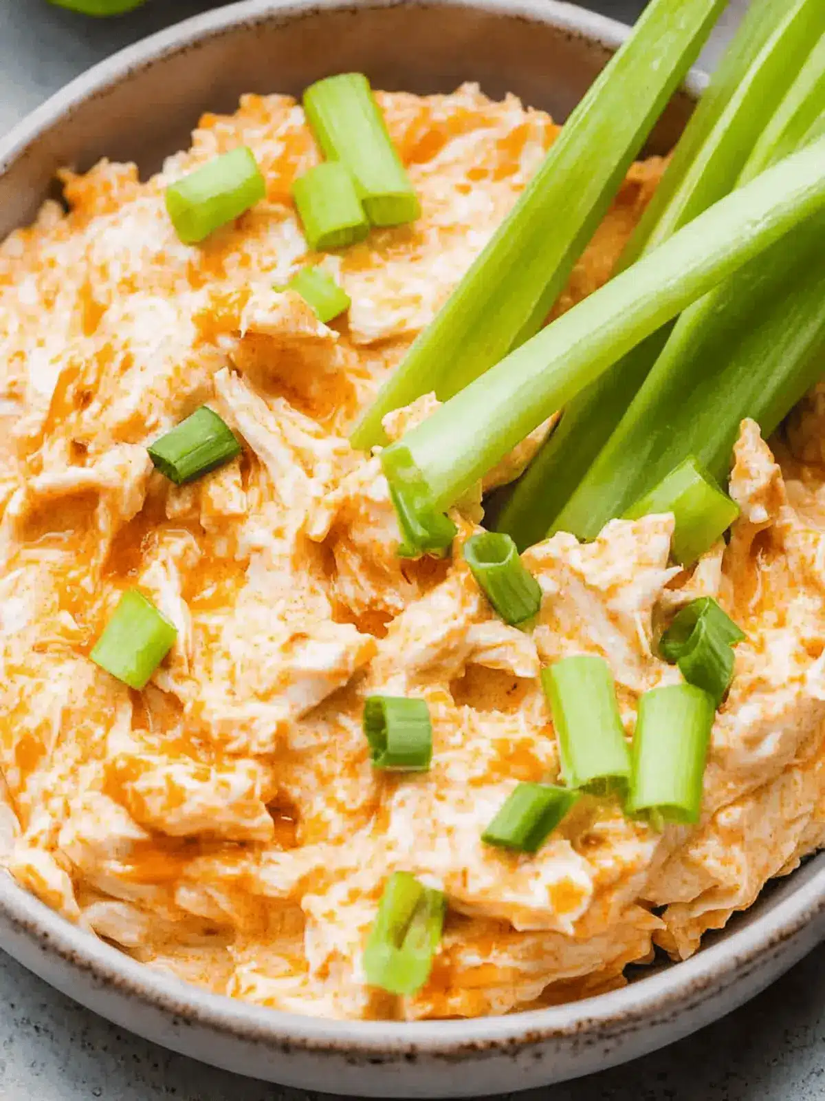 High Protein Buffalo Chicken Dip