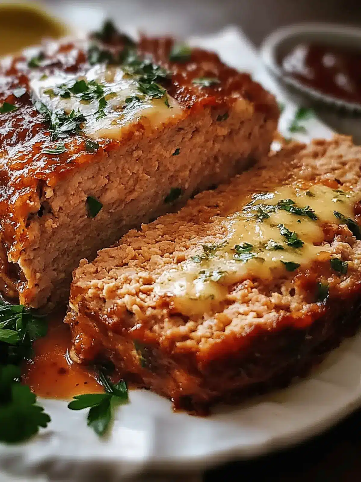 Garlic Butter Turkey Meatloaf