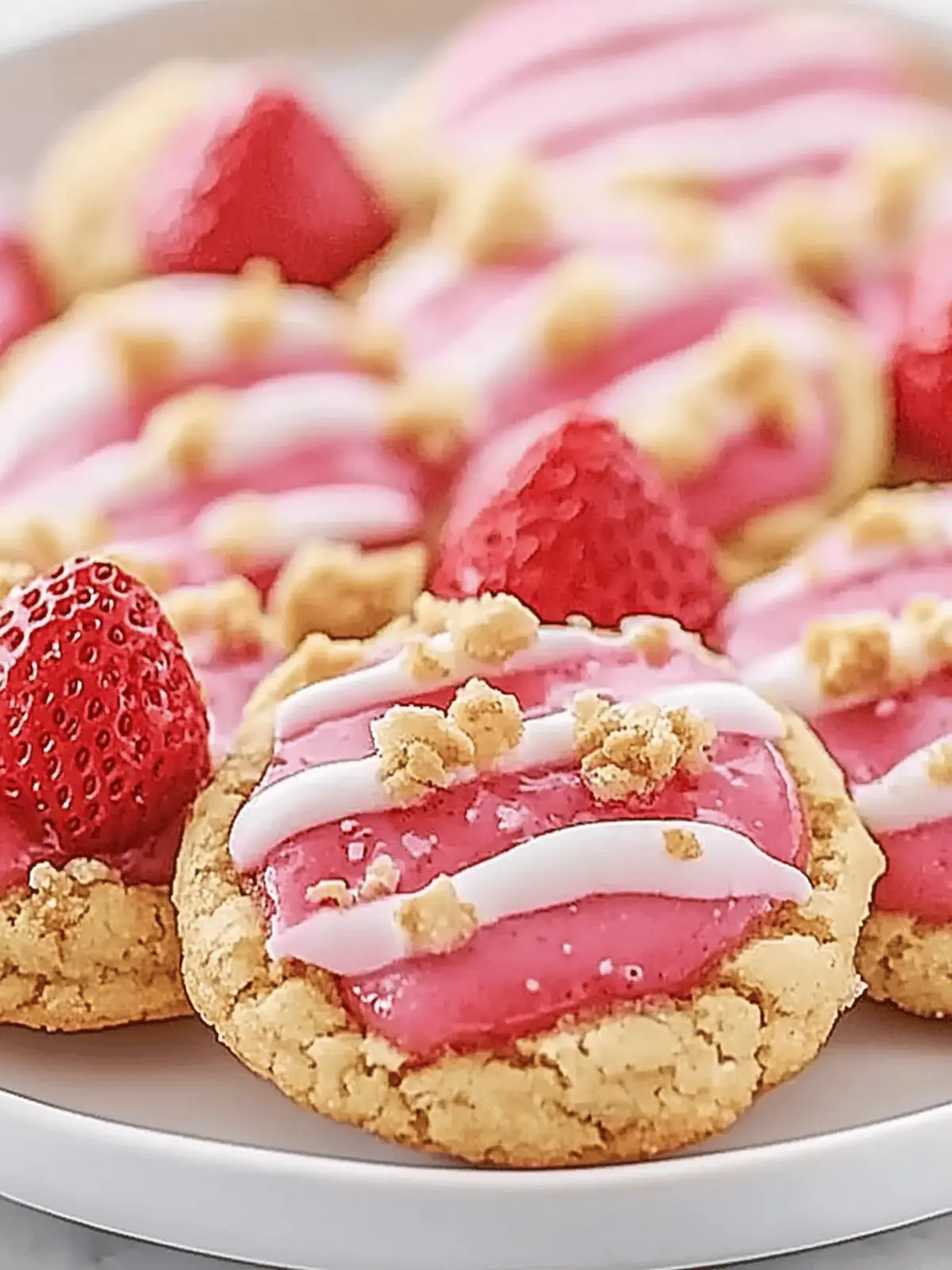Strawberry Crunch Cookies