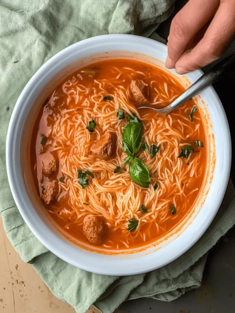 Tomato Vermicelli Soup