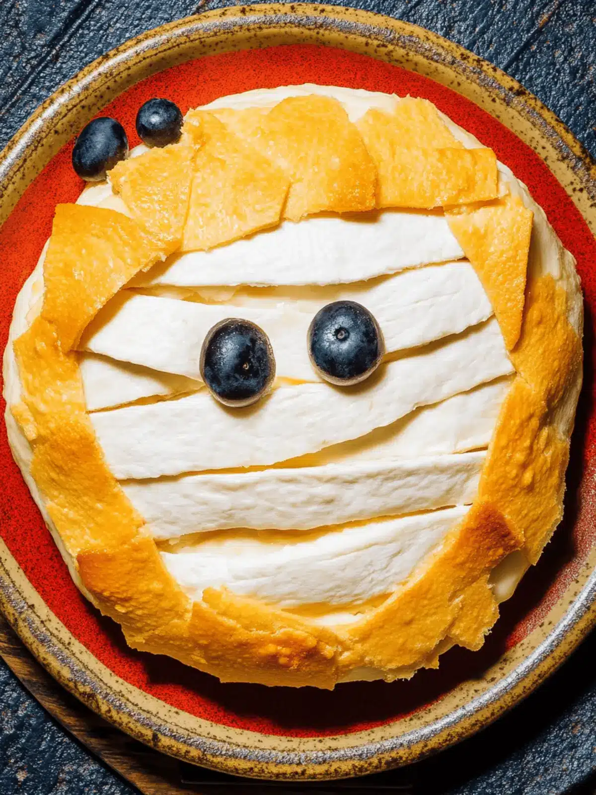 Mummy Brie: Fun & Easy Halloween Appetizer to Wow Guests 2 Mummy Brie