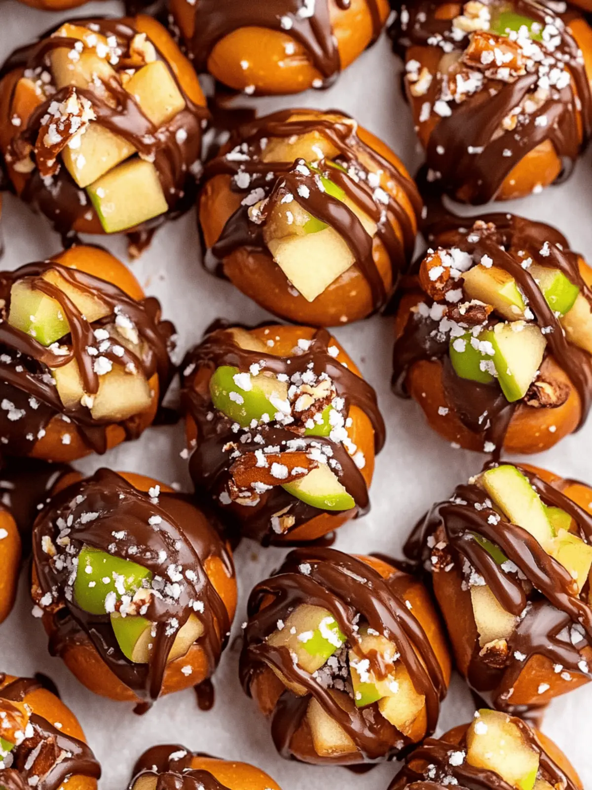 Caramel Apple Pretzel Bites