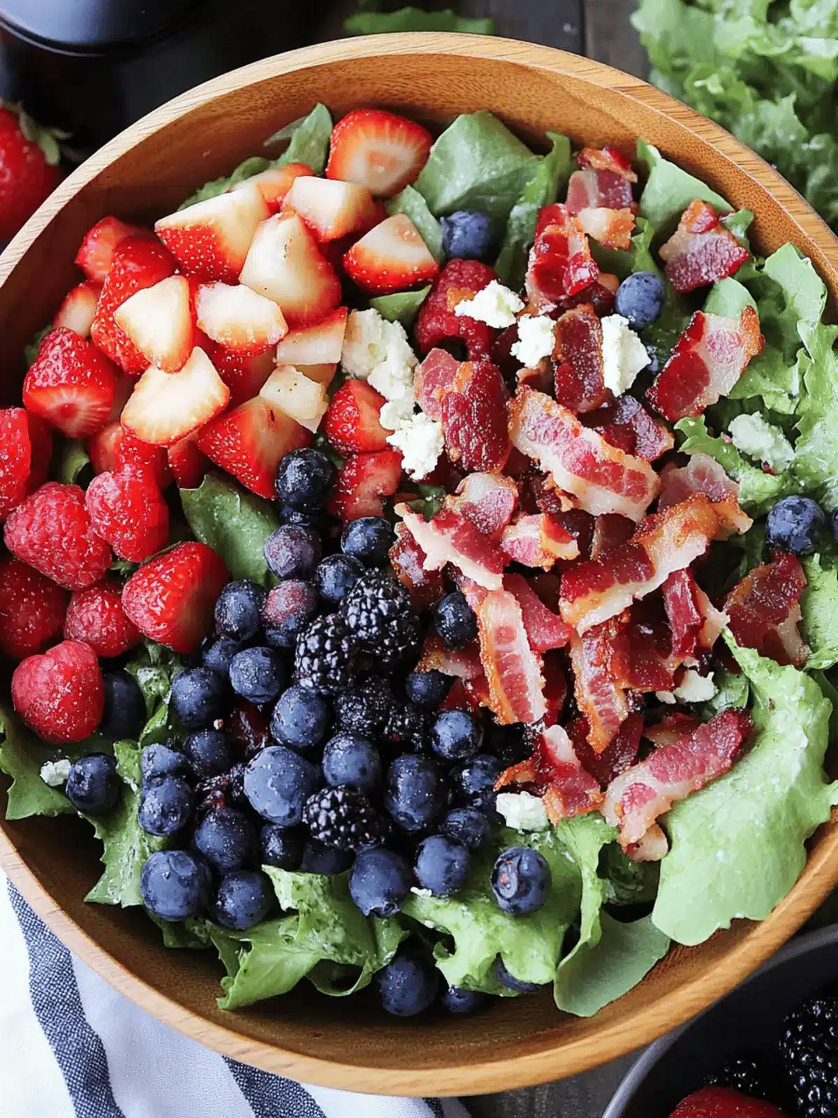 berry bacon salad