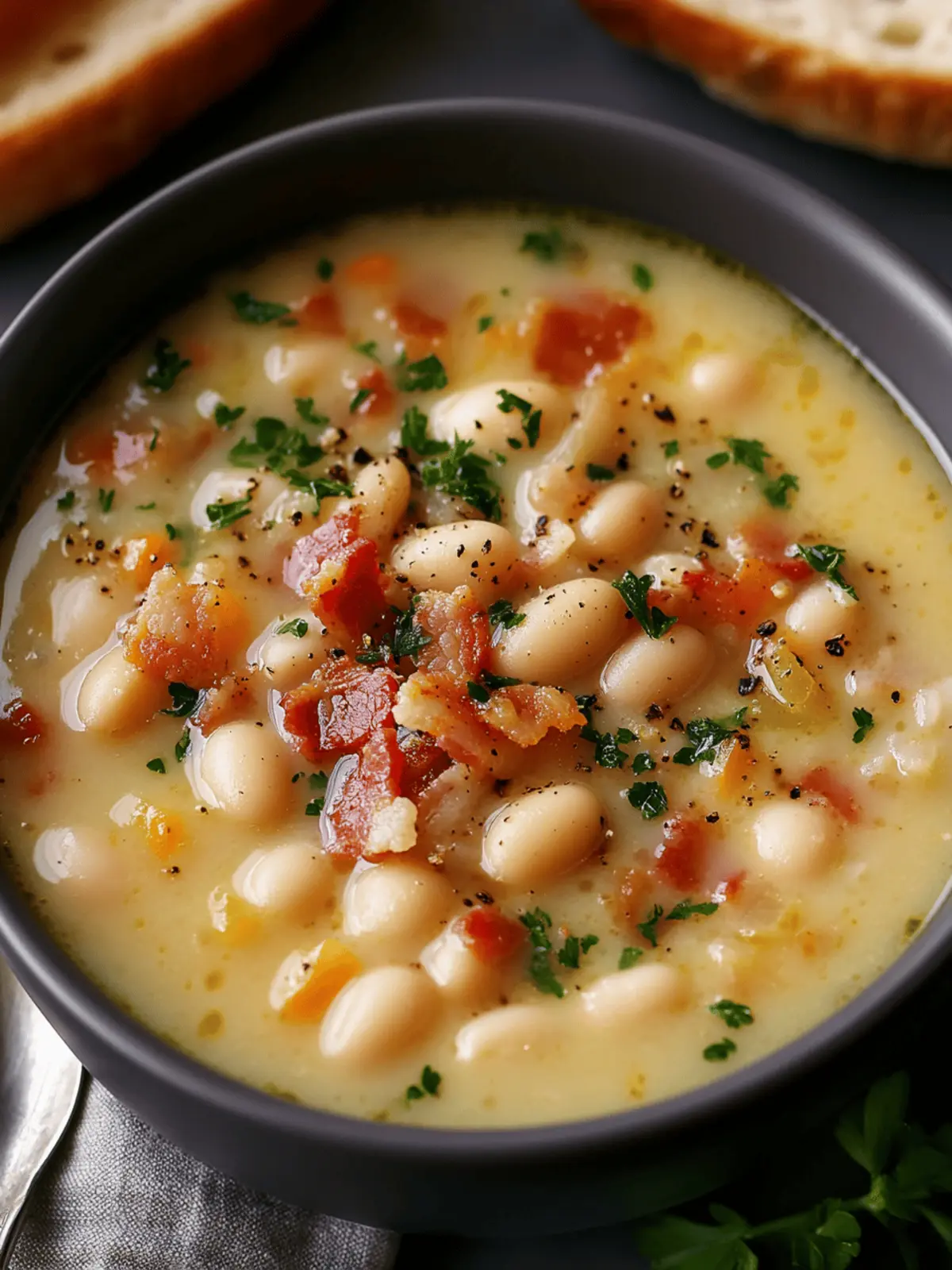 White Bean Soup with Bacon