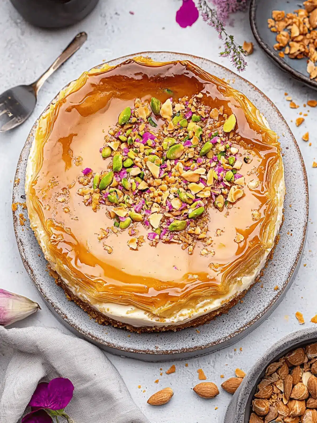 Baklava Cheesecake: A Creamy Twist on a Classic Treat 5 Baklava Cheesecake