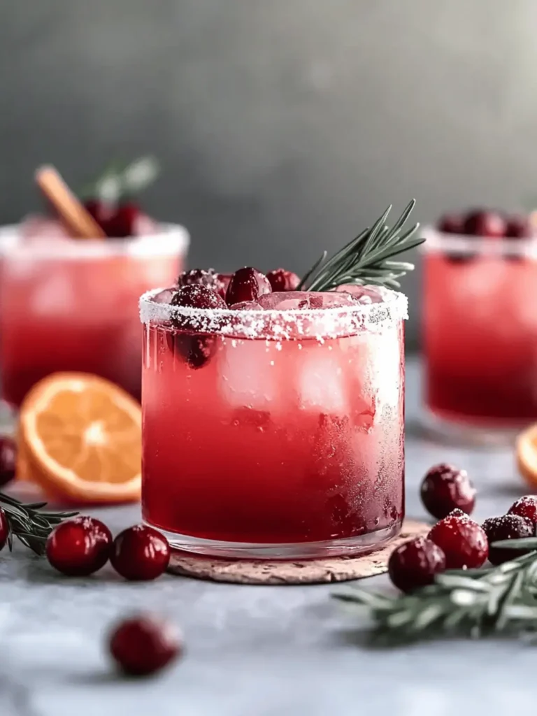 Spiced Cranberry Paloma Cocktail