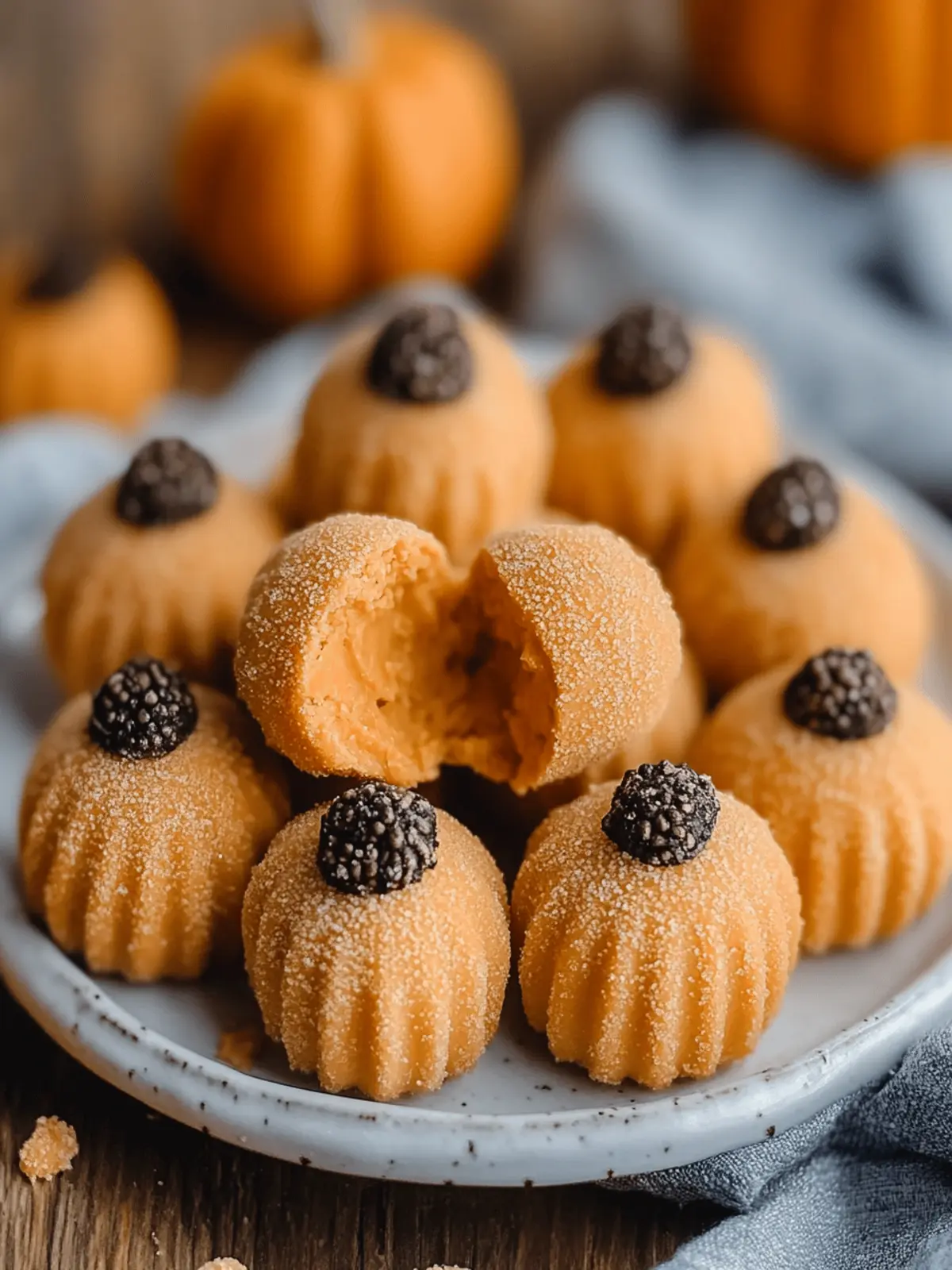 Pumpkin Cheesecake Truffles