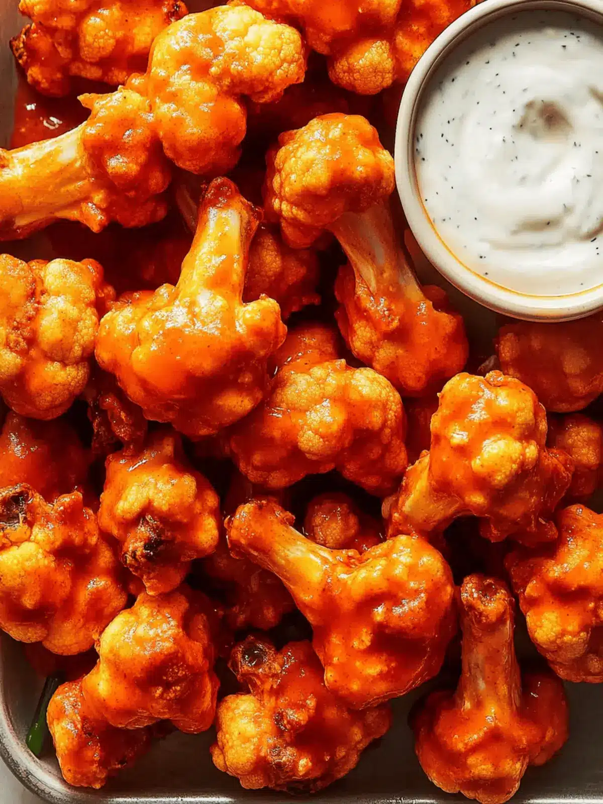 Crispy Cauliflower Wings with Flavorful Sauce Variations 2 Cauliflower Wings