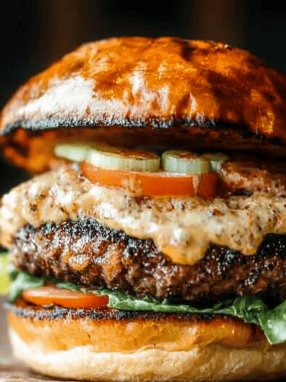Rapscallion Burger with Pimento Cheese