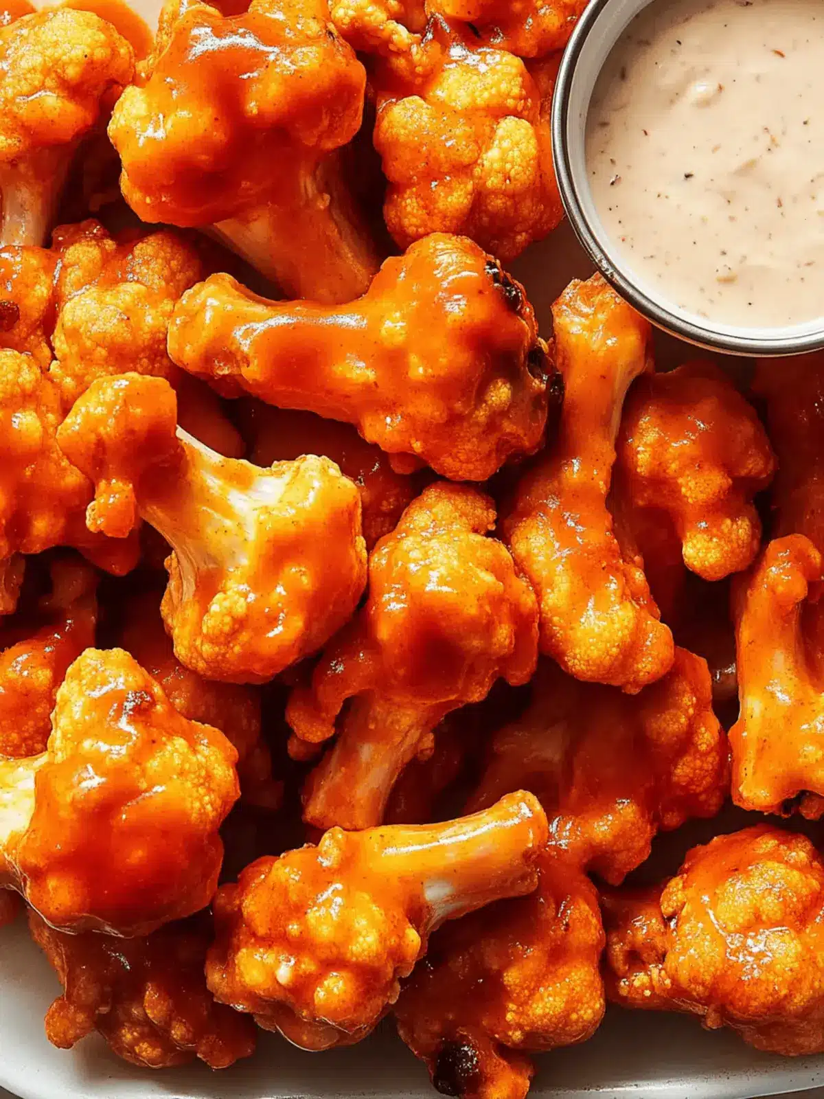 Crispy Cauliflower Wings with Flavorful Sauce Variations 5 Cauliflower Wings
