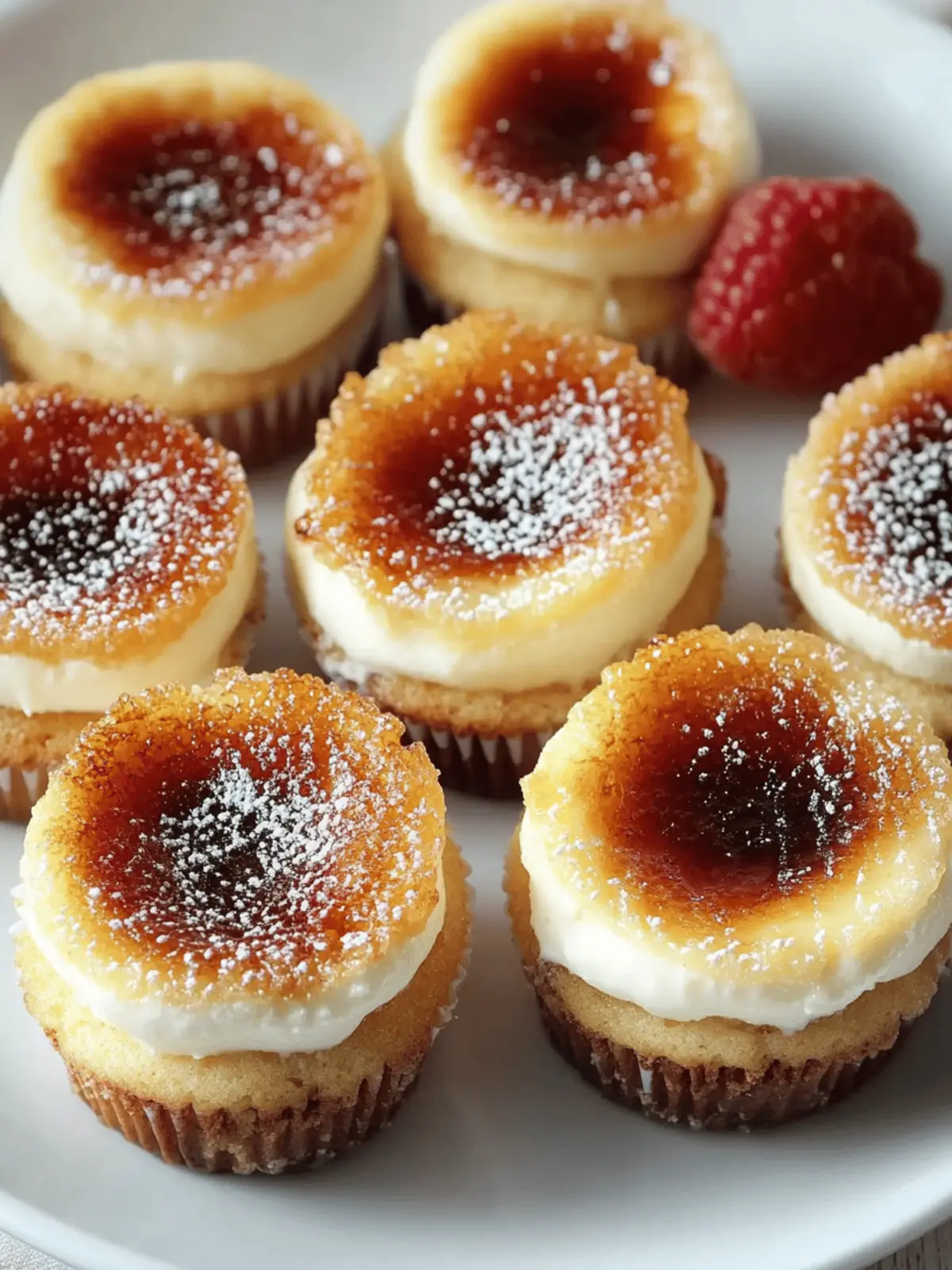 Decadent Vanilla Bean Crème Brûlée Cheesecake Cupcakes 4 Vanilla Bean Crème Brûlée Cheesecake Cupcakes