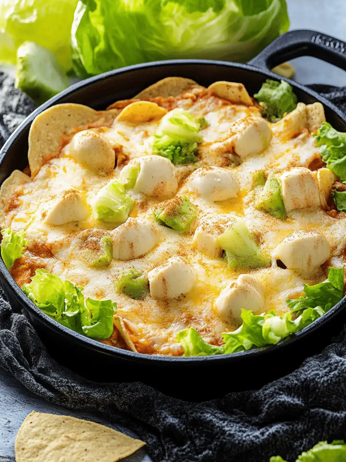 Graveyard Chicken Enchilada Dip