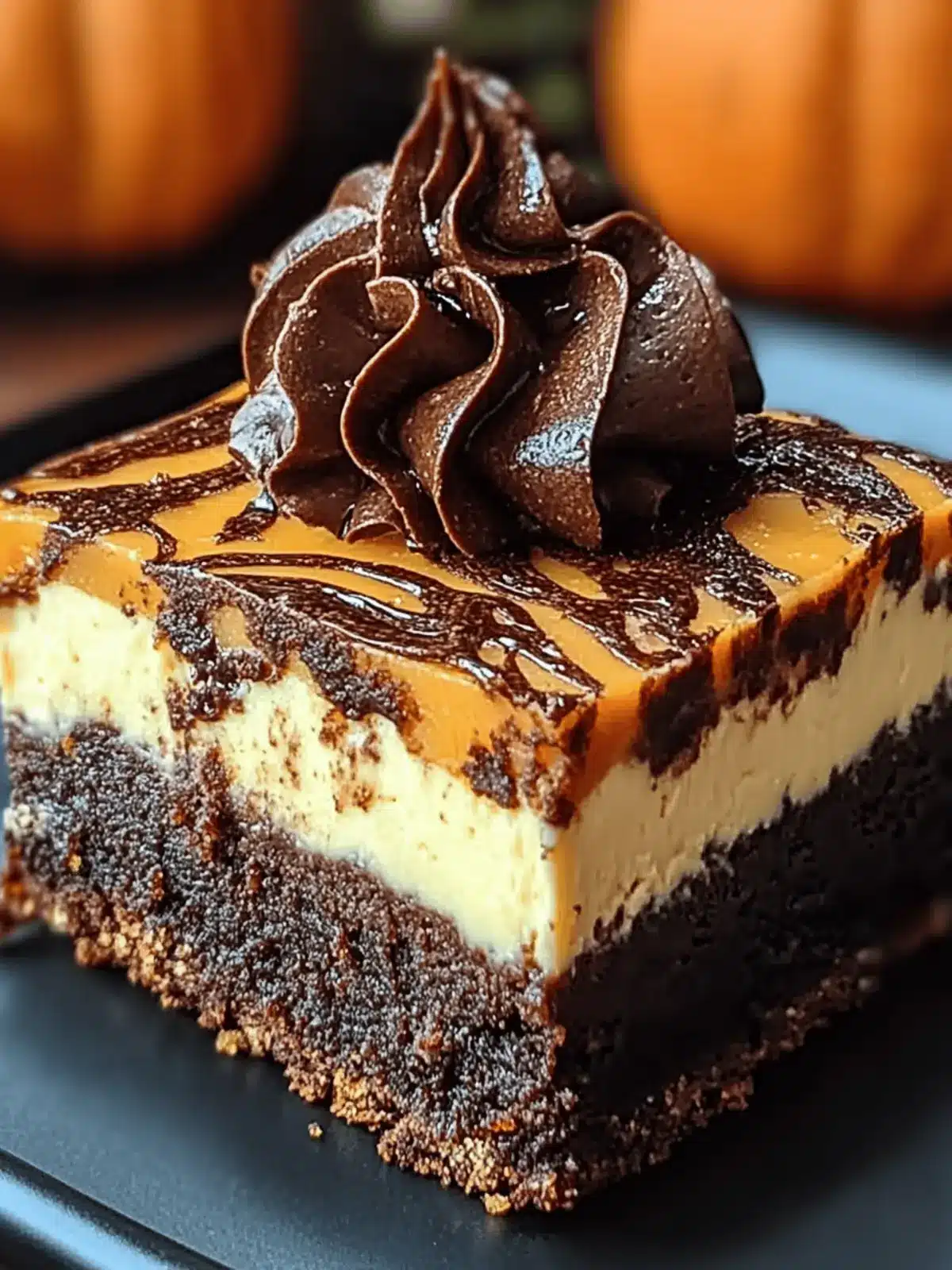 Indulge in Pumpkin Cheesecake Brownies: Fall's Fave Treat! 4 Pumpkin Cheesecake Brownies