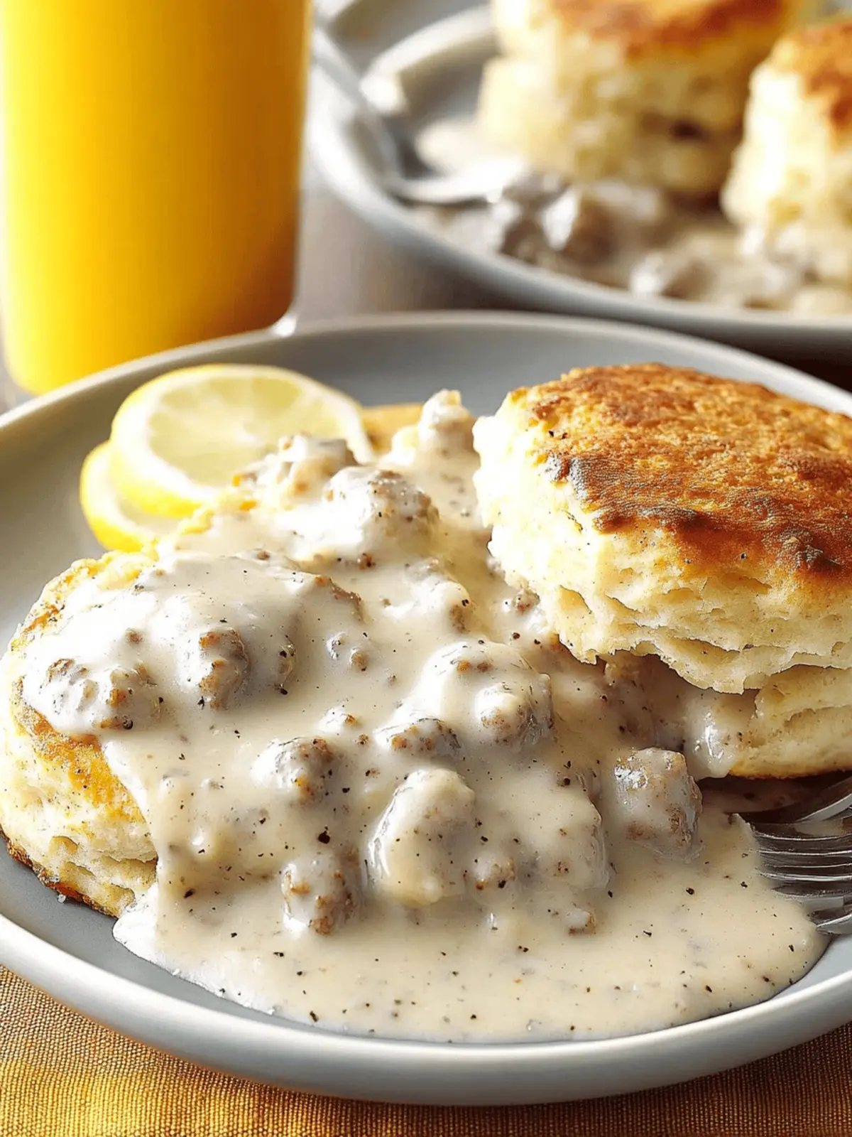 Biscuits and Sausage Gravy