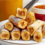 Pumpkin French Toast Roll-Ups