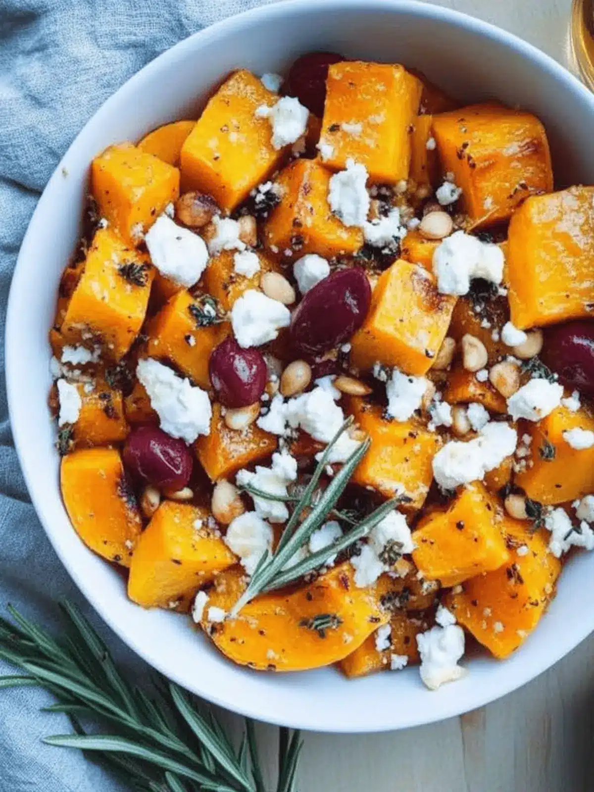 Roasted Butternut Squash with Goat Cheese