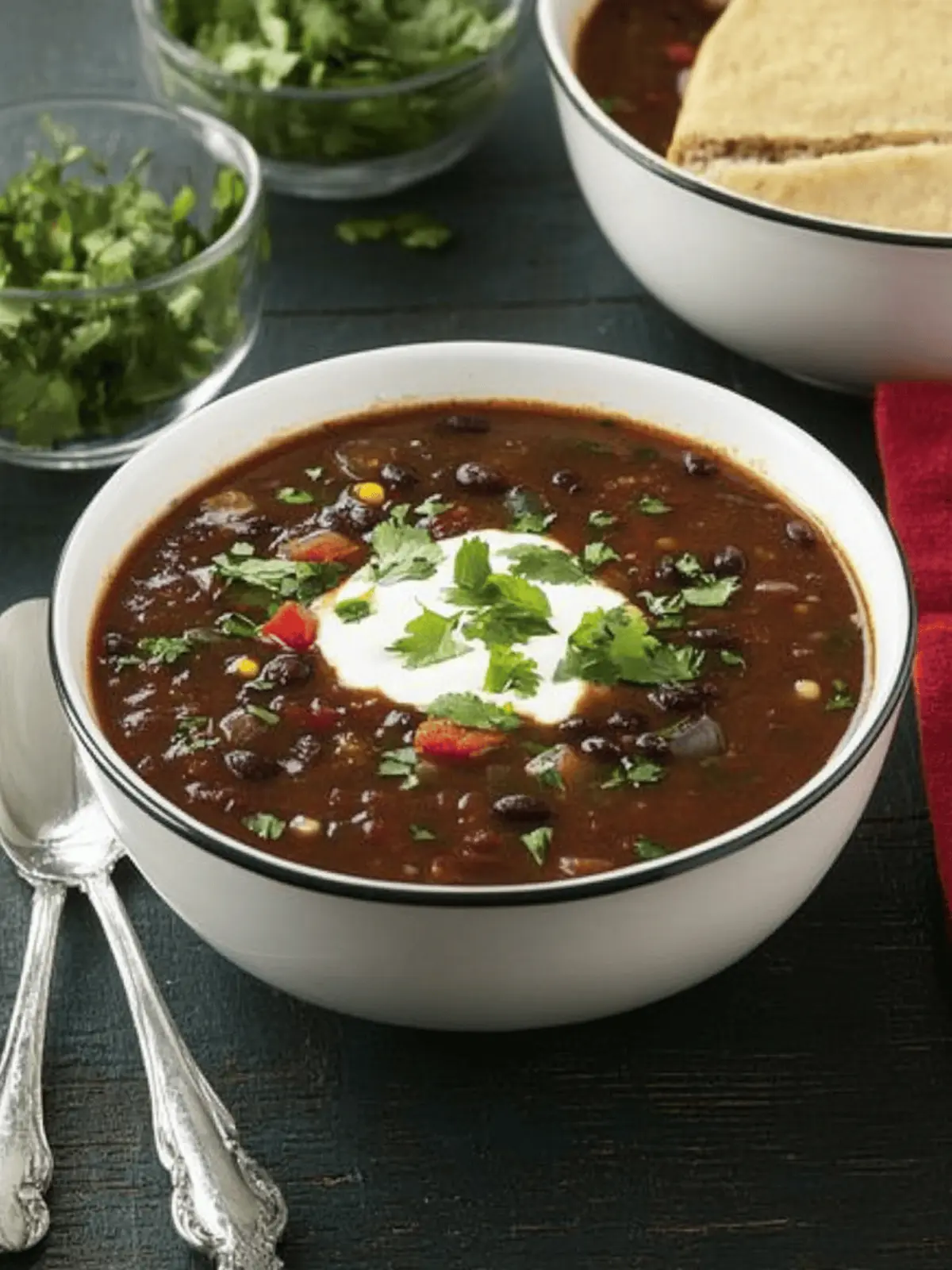 Spicy Black Bean and Pepper Soup for a Cozy Night In 2 Spicy Black Bean and Pepper Soup