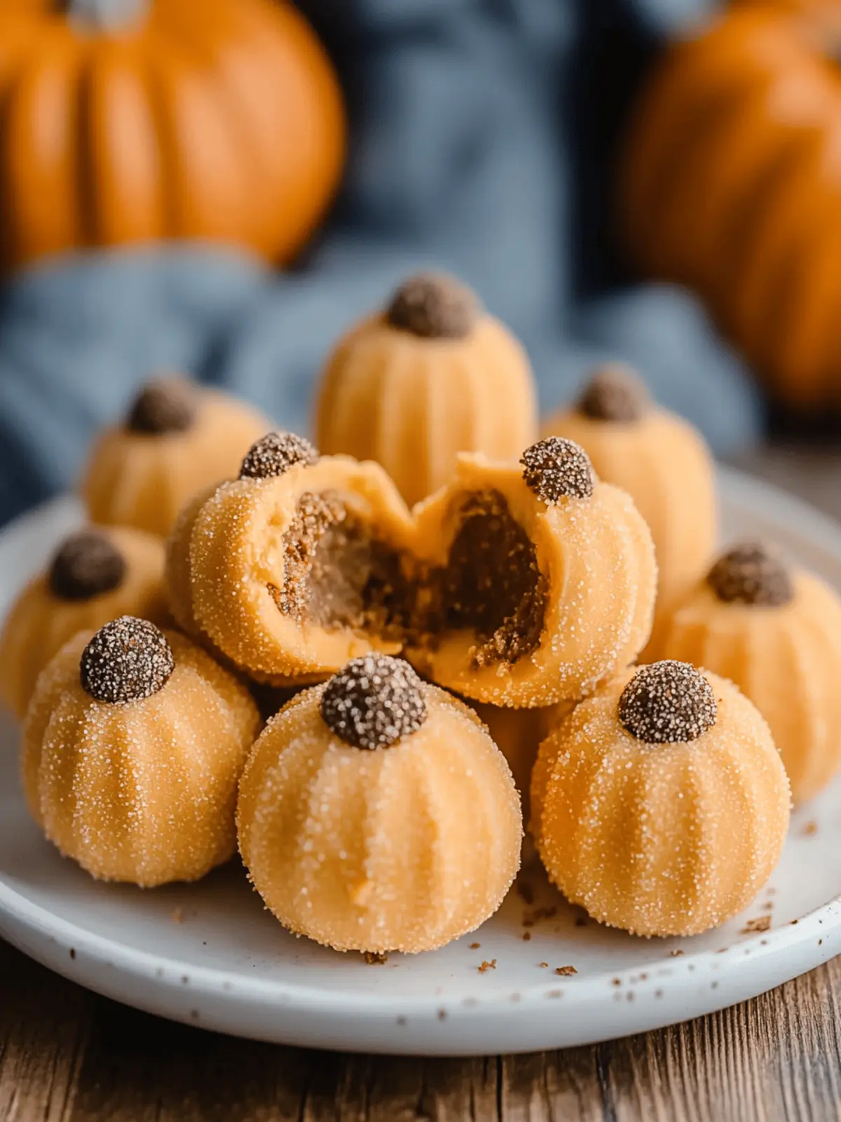 Pumpkin Cheesecake Truffles