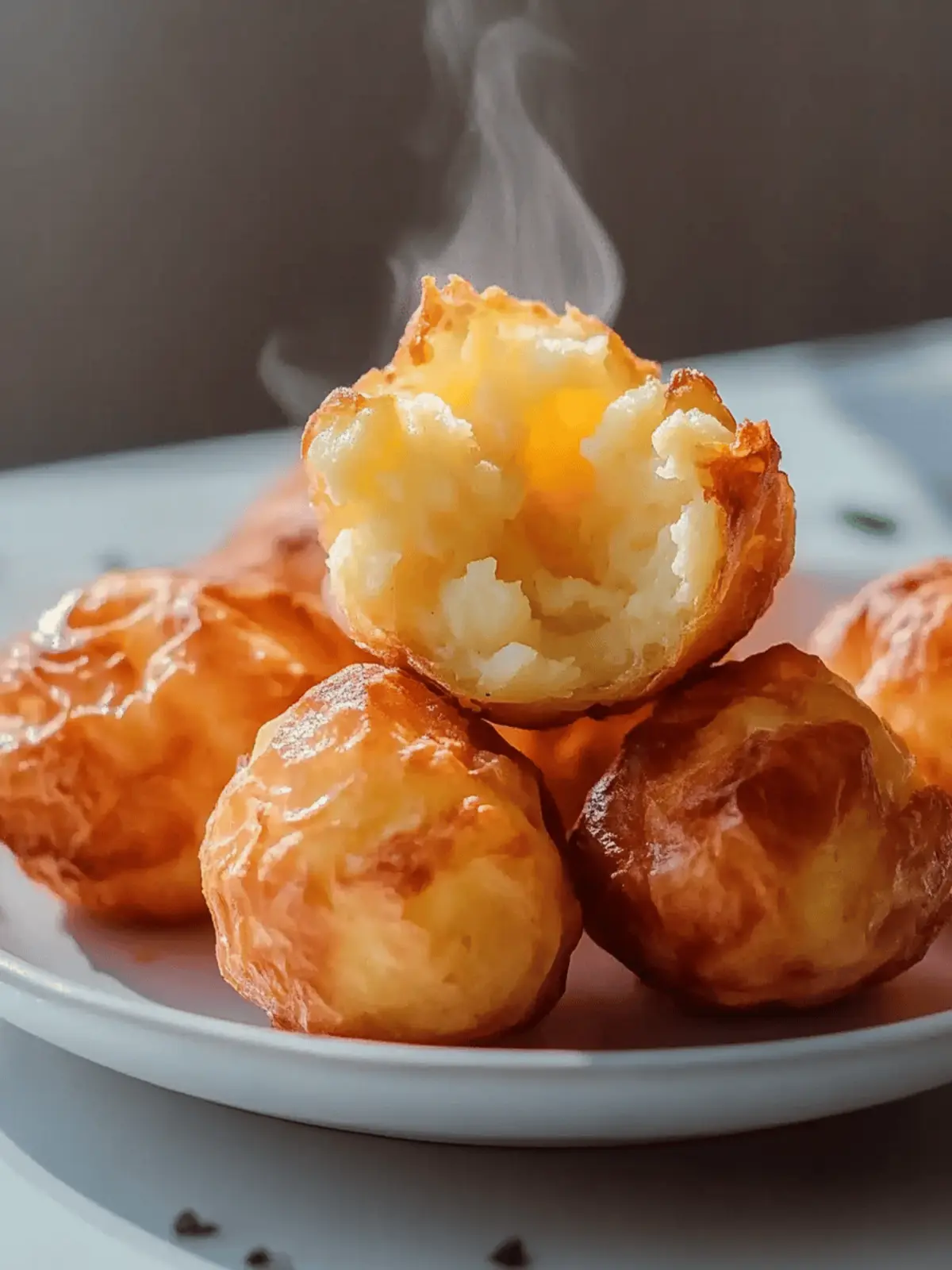 Crispy Mashed Potato Cheese Puffs