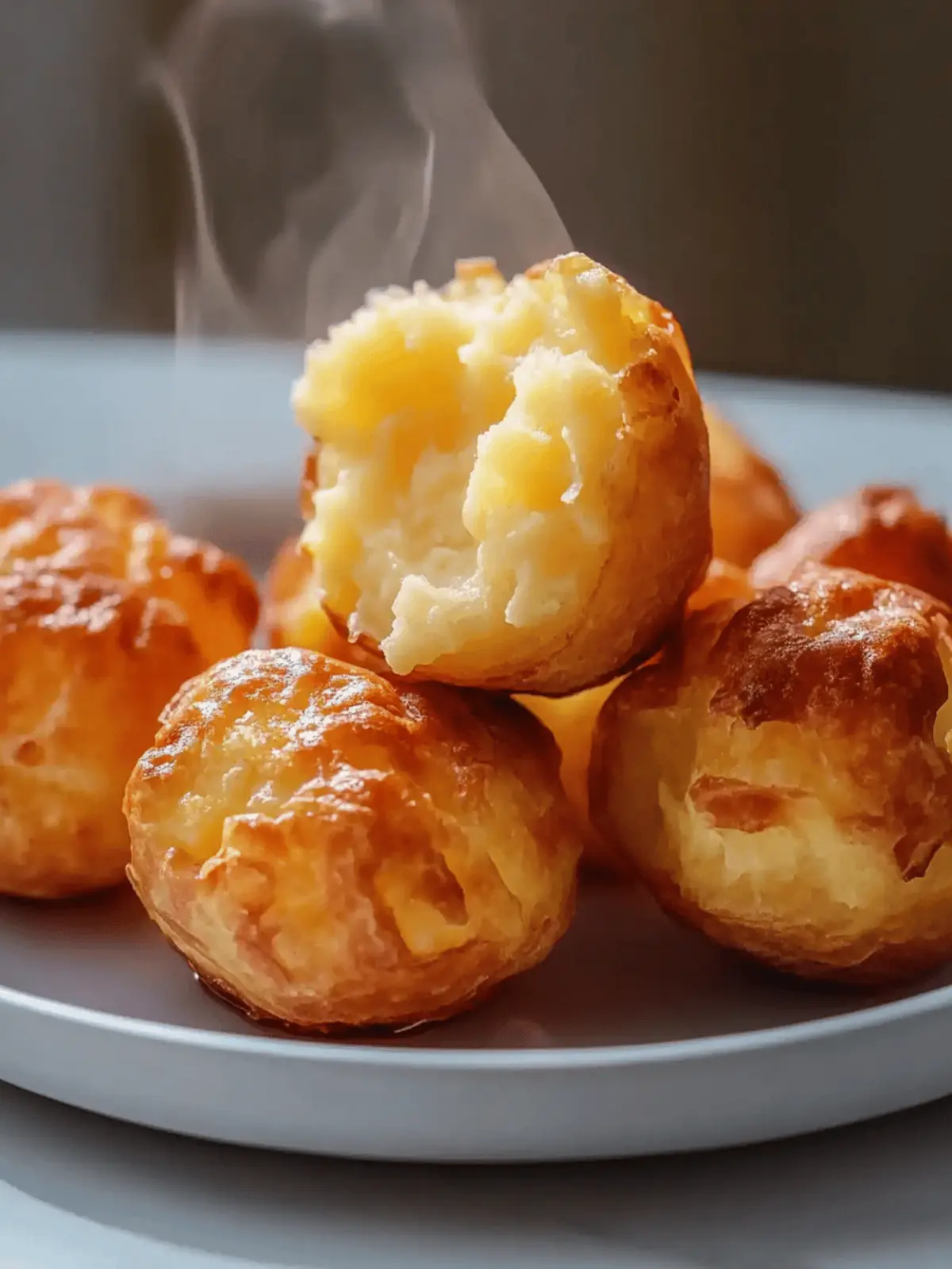 Crispy Mashed Potato Cheese Puffs