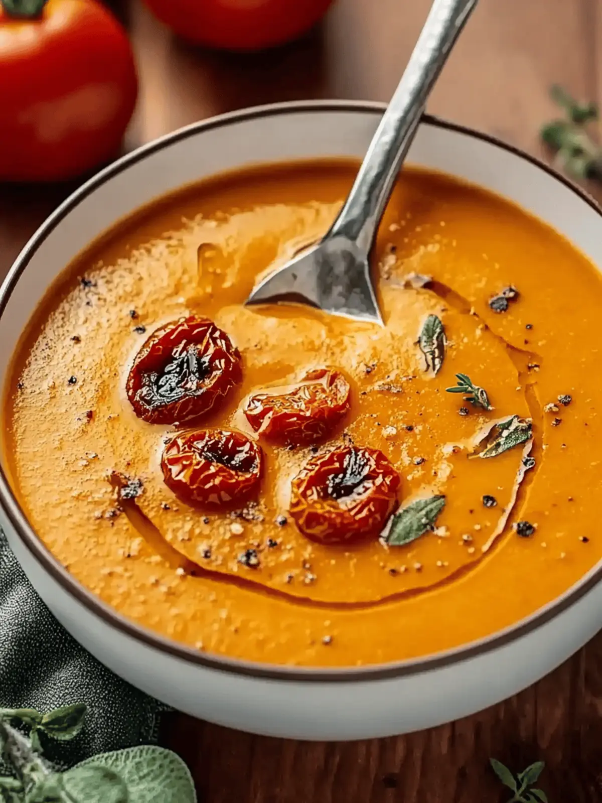 Creamy Roasted Garlic Tomato Soup for Cozy Nights 4 Roasted Garlic Tomato Soup