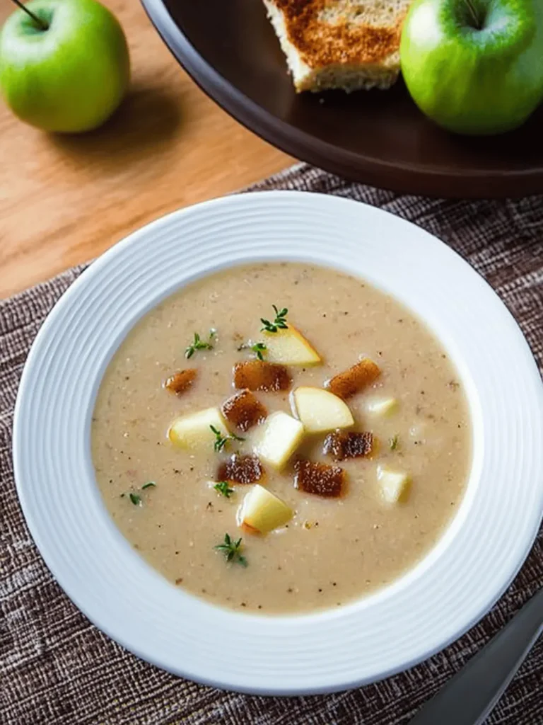 Roasted Apple and Aged White Cheddar Soup