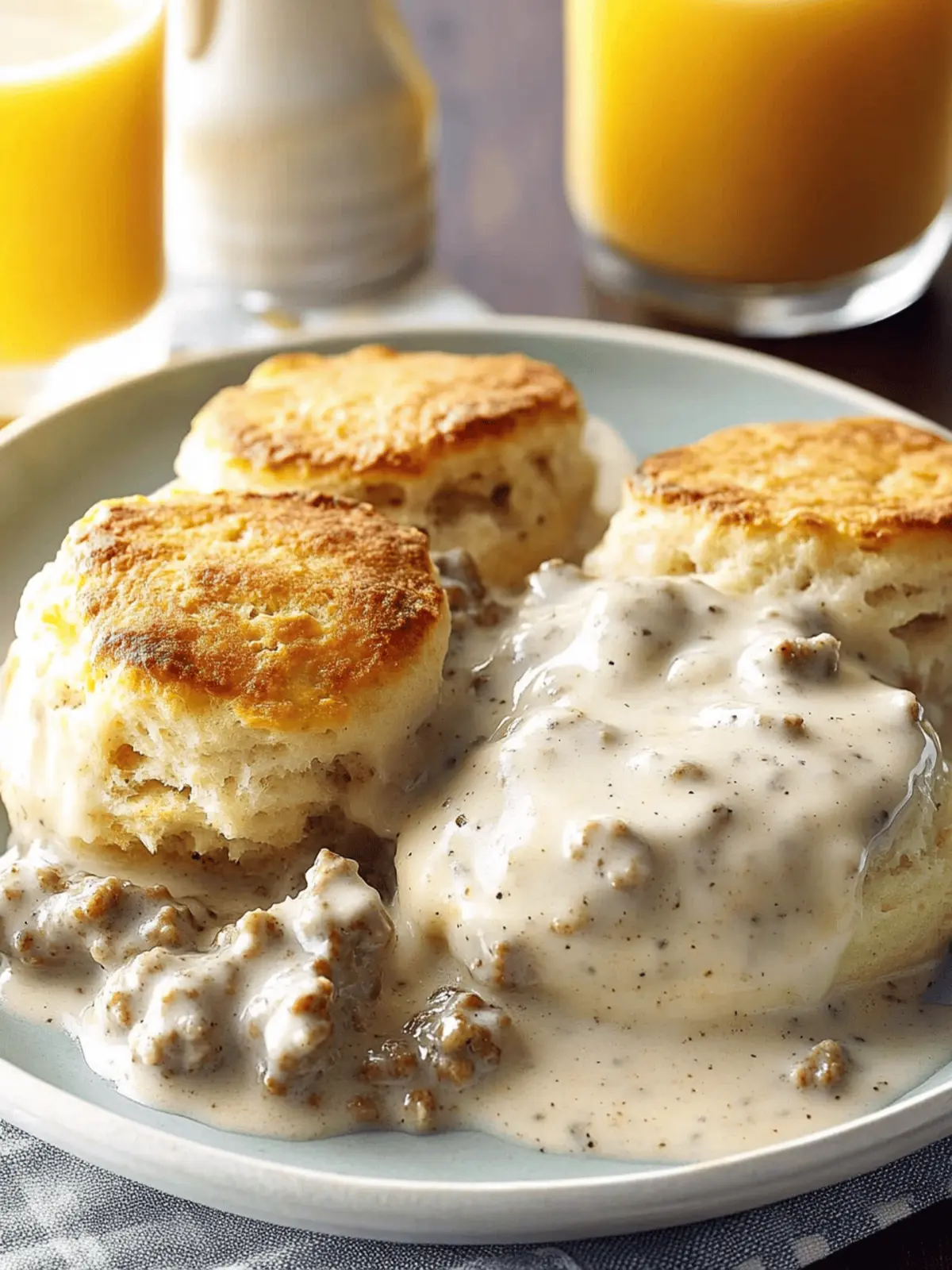 Biscuits and Sausage Gravy