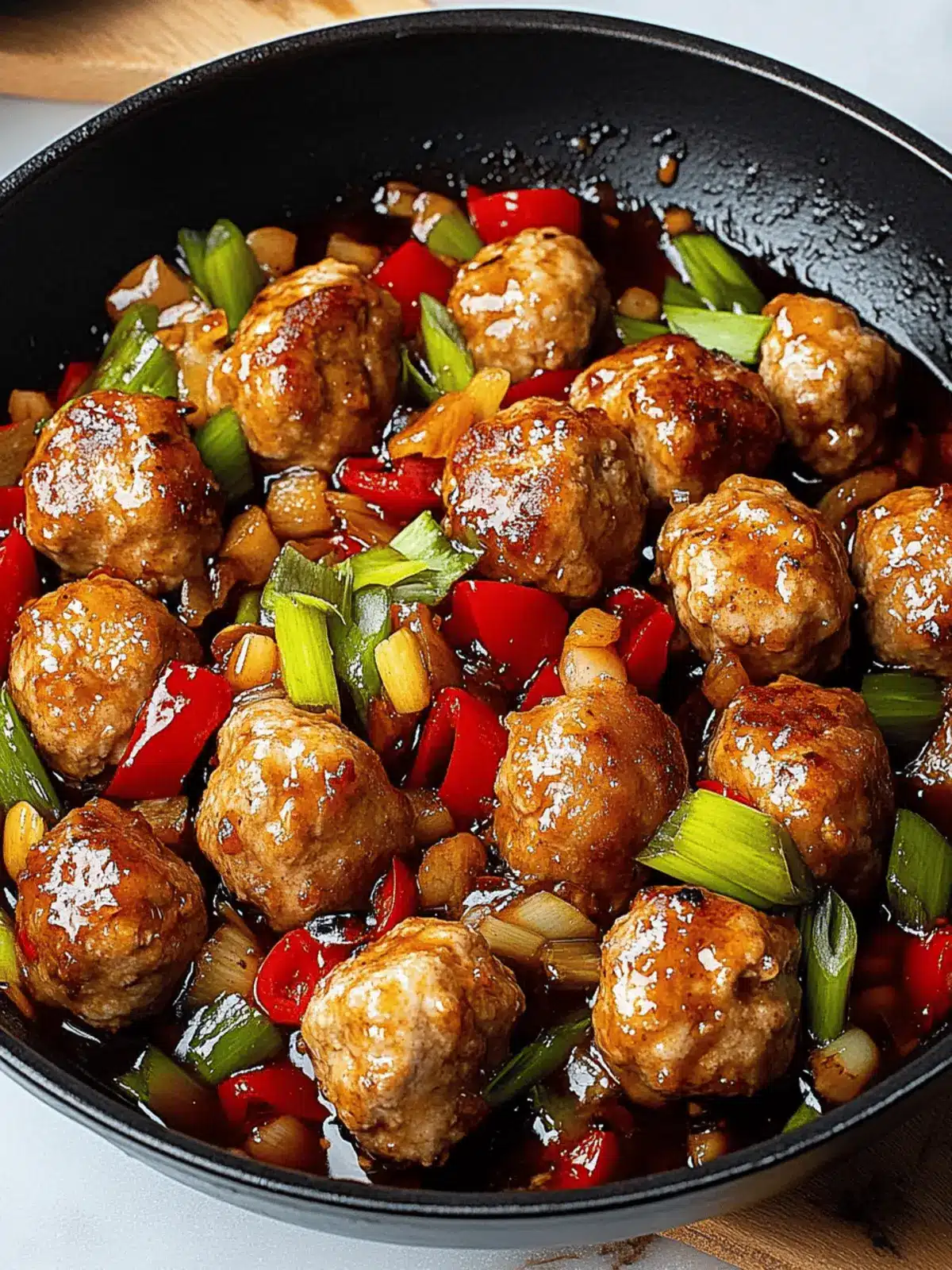 Kung Pao Chicken Meatballs