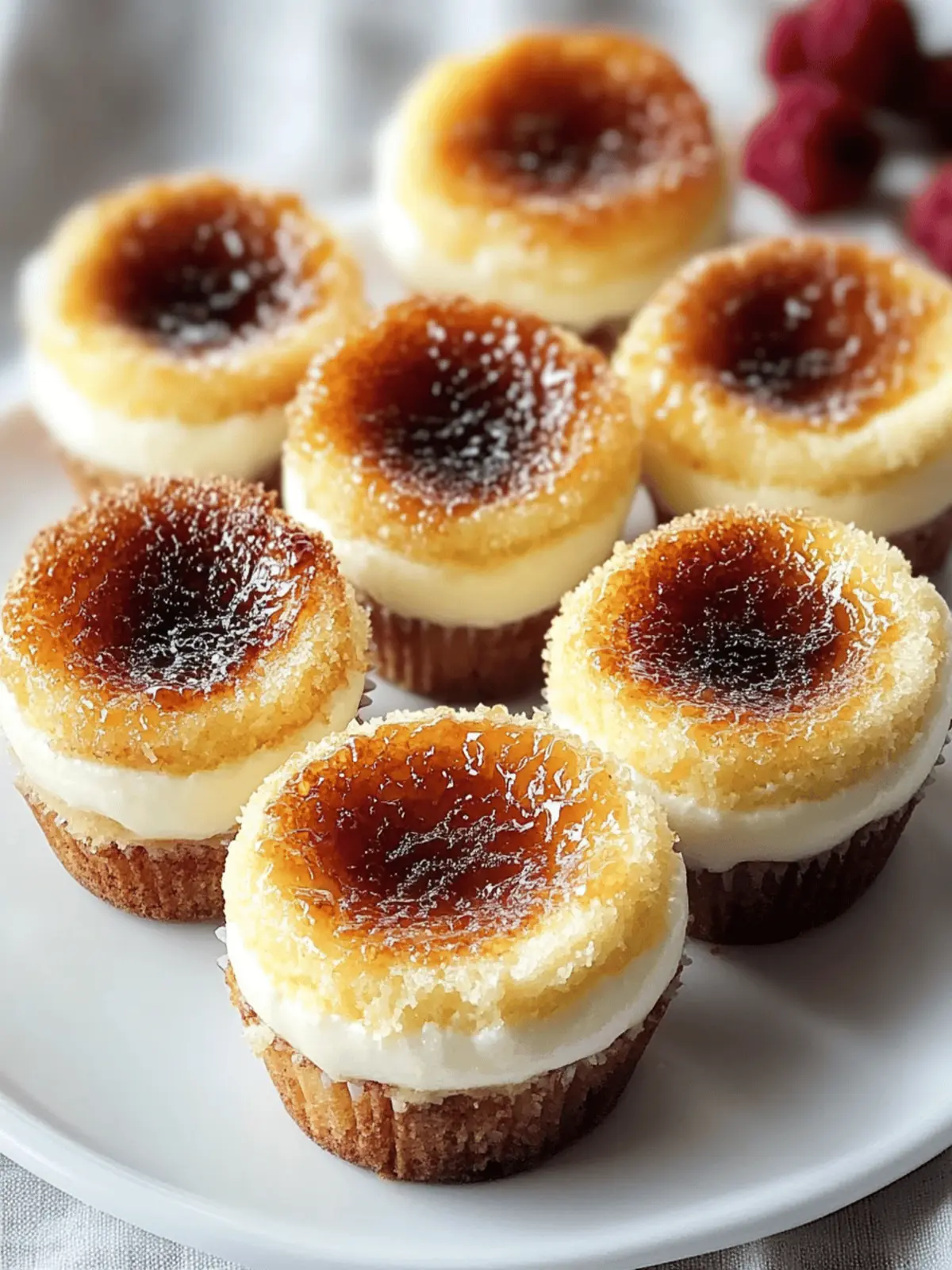 Decadent Vanilla Bean Crème Brûlée Cheesecake Cupcakes 5 Vanilla Bean Crème Brûlée Cheesecake Cupcakes