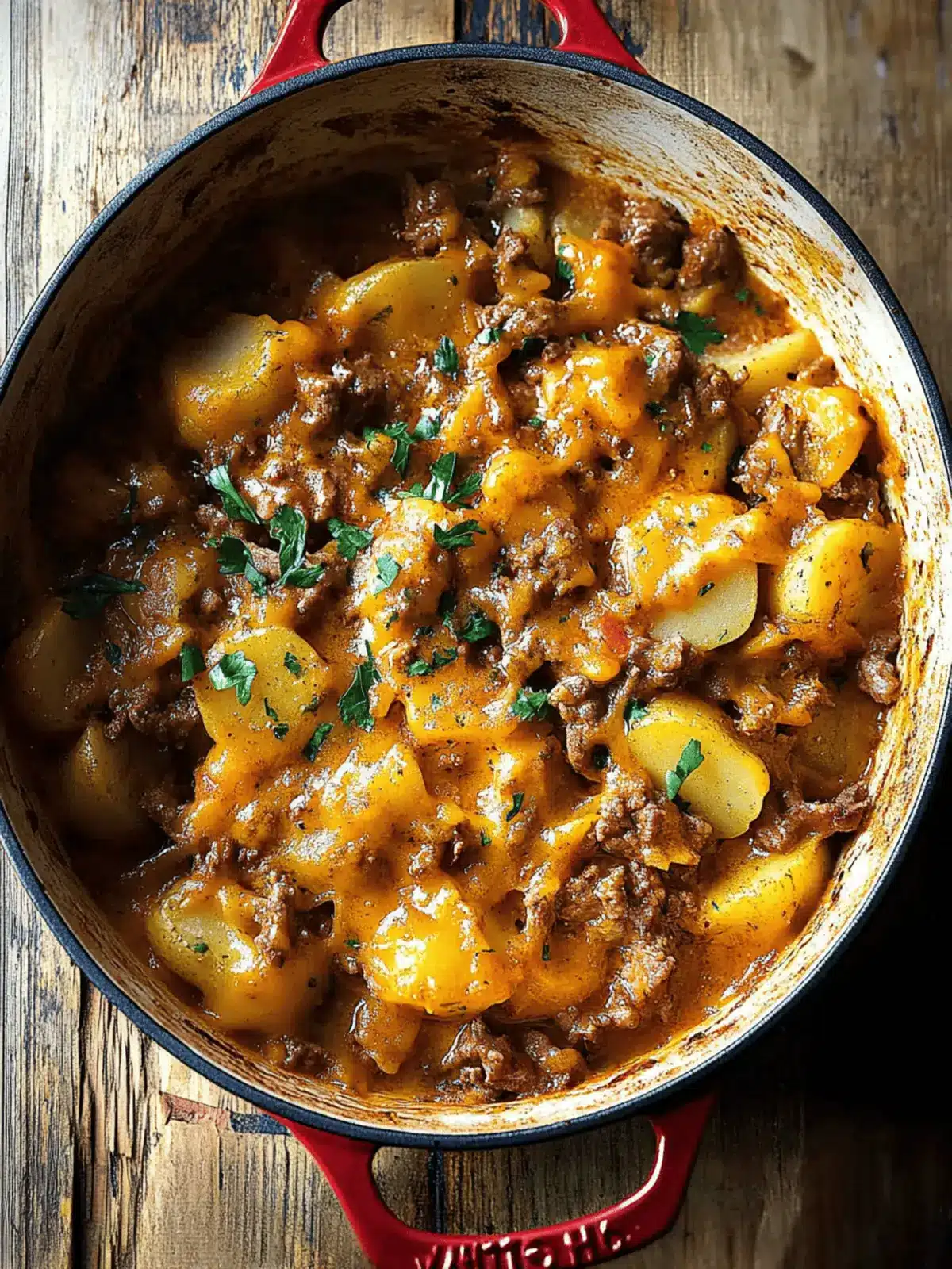 Cheesy One Pot Beef and Potatoes for Cozy Family Nights 3 Cheesy One Pot Beef and Potatoes