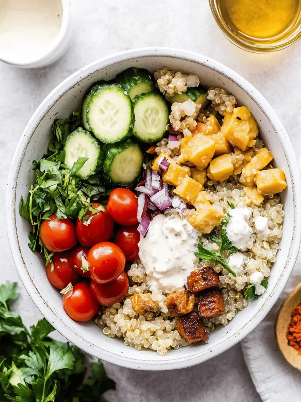 Mediterranean Quinoa Bowl