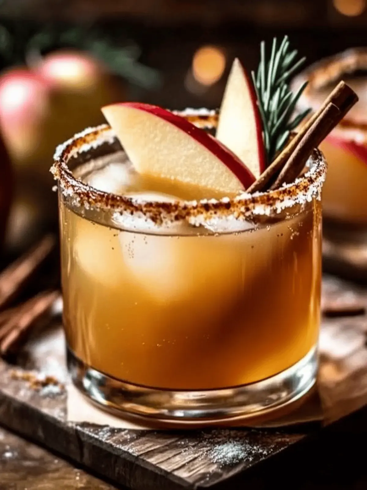 Smoky Harvest Apple Cider Margarita