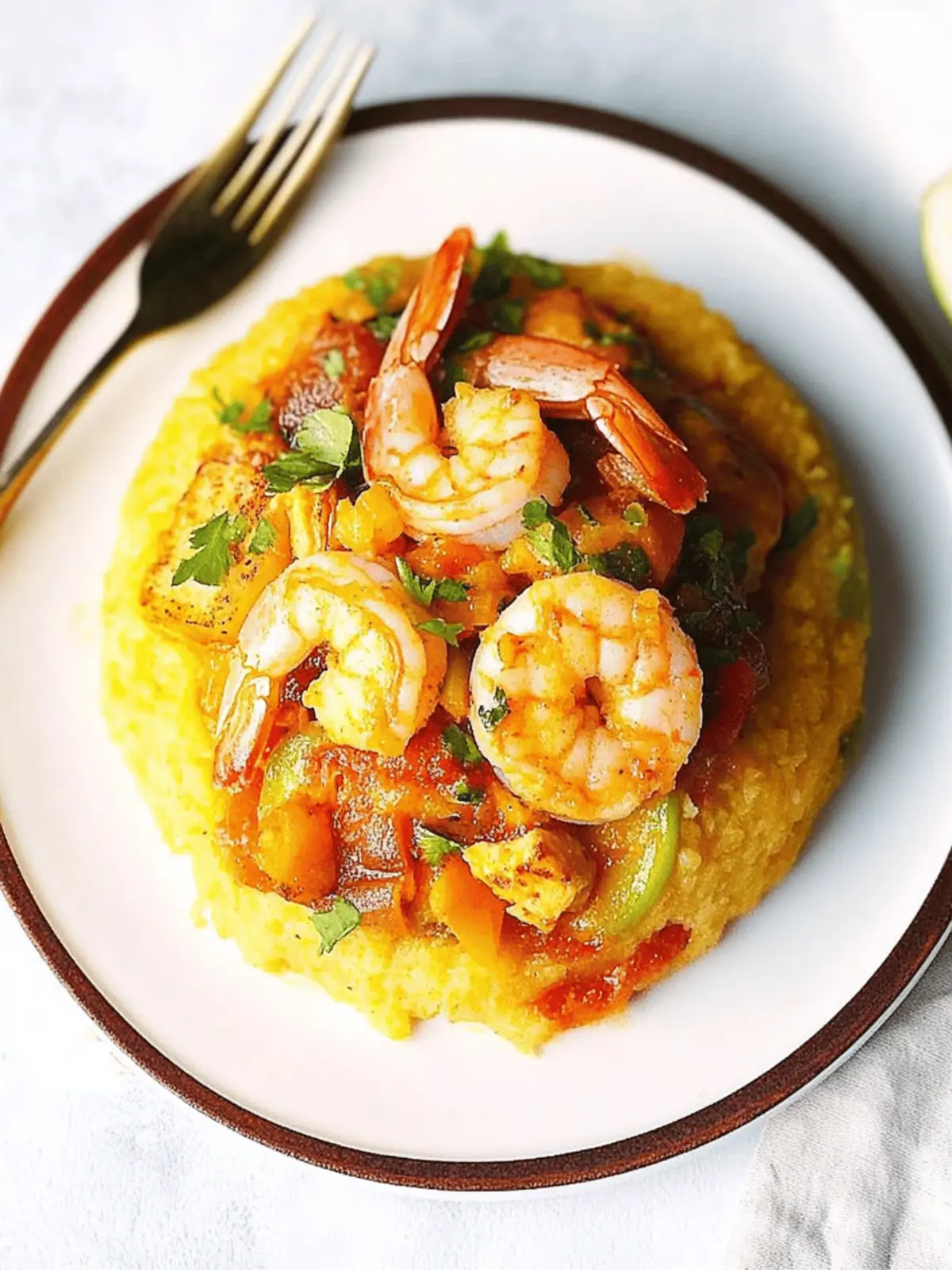 Mofongo with Shrimp