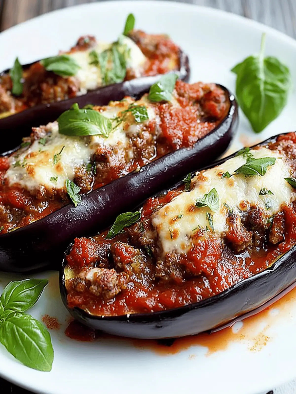 Sausage Stuffed Eggplant