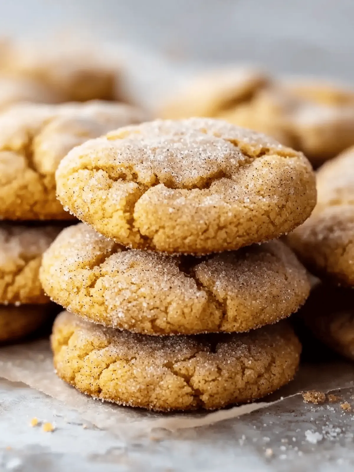 Chewy Pumpkin Snickerdoodle Cookies