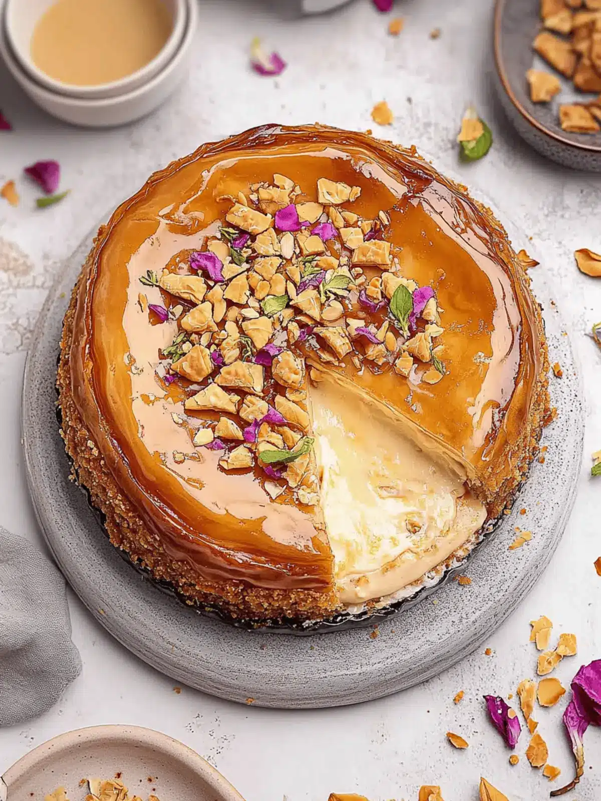Baklava Cheesecake: A Creamy Twist on a Classic Treat 2 Baklava Cheesecake